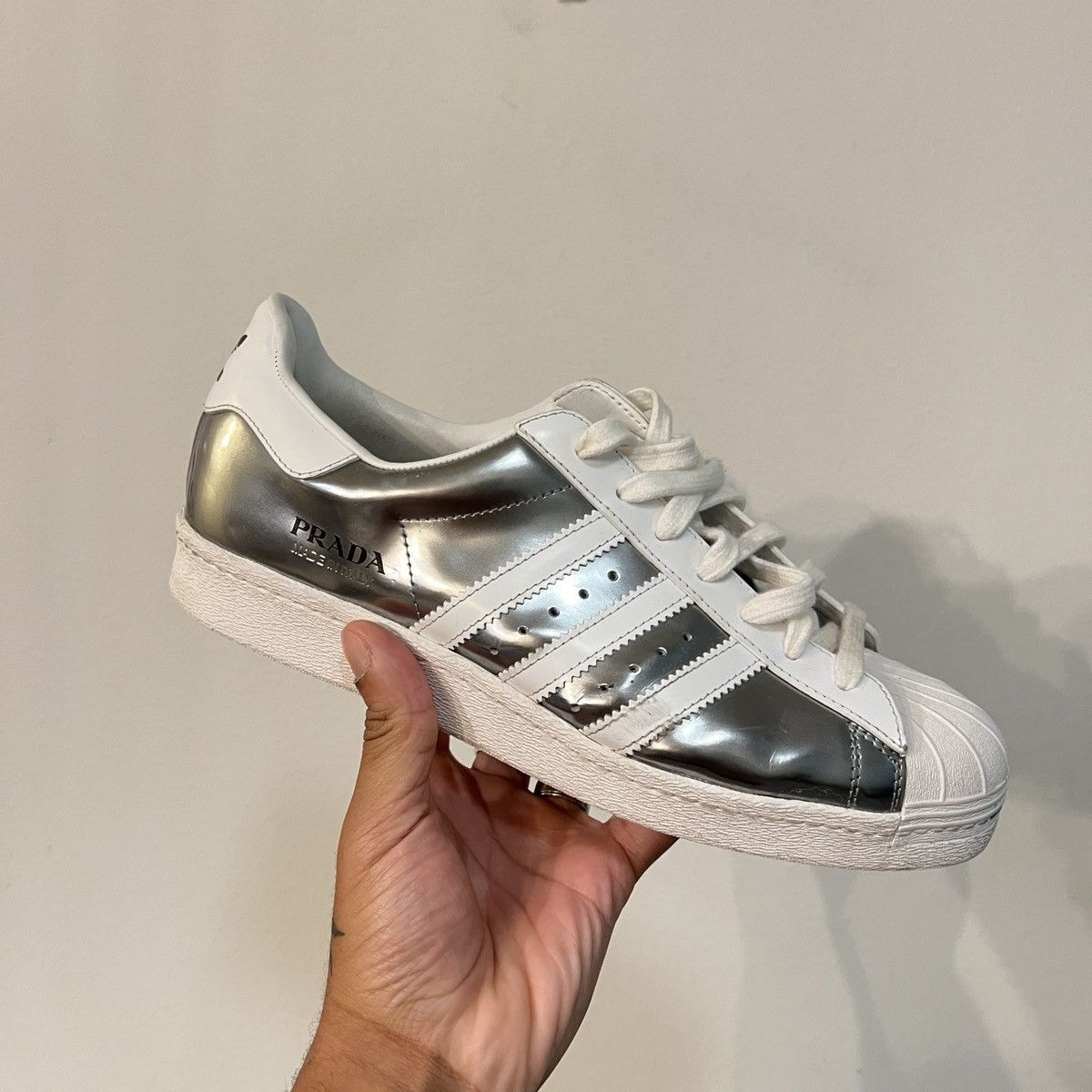 Adidas superstar metallic silver online