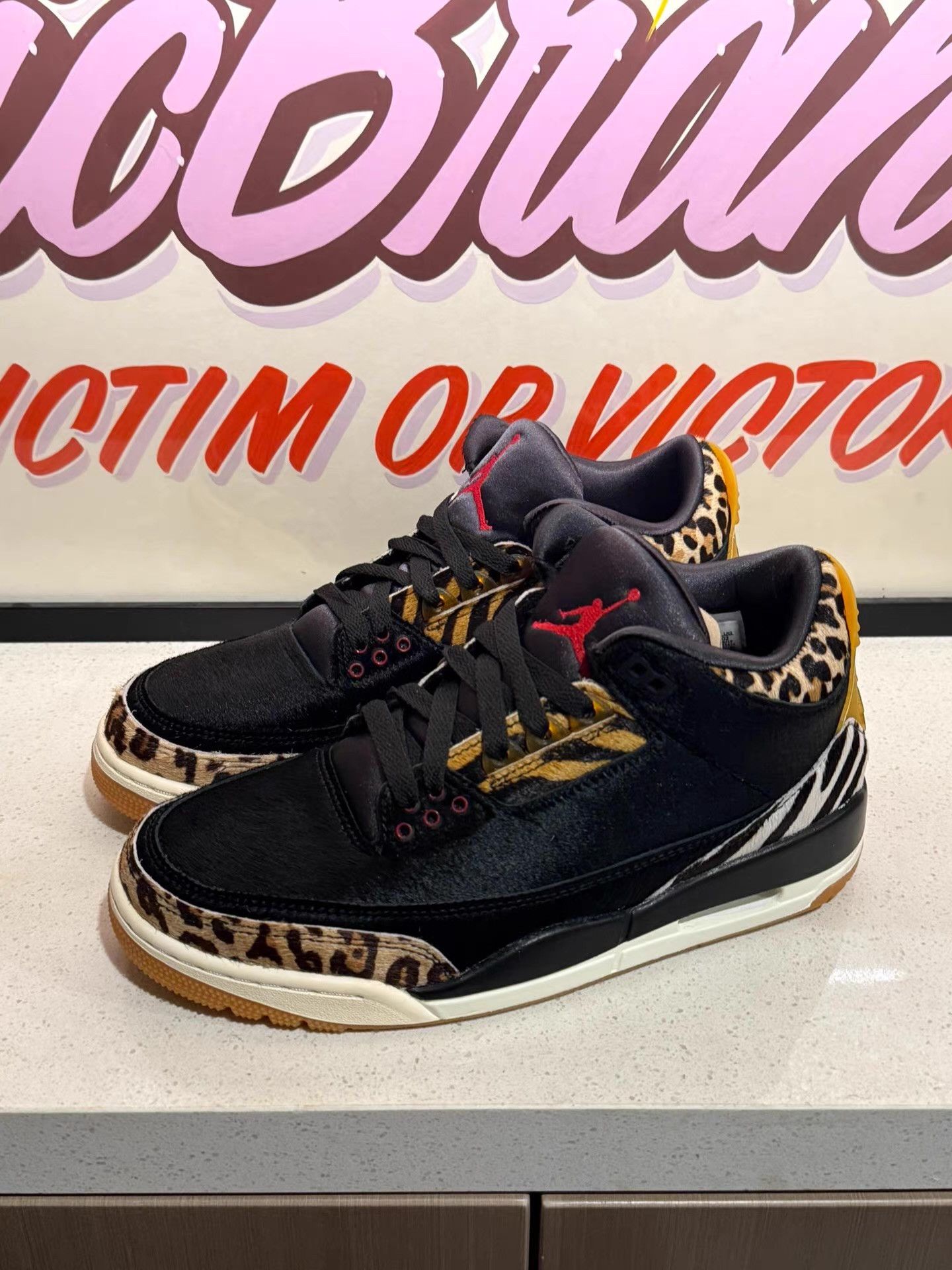 Nike Jordan Air Jordan 3 Retro "Zoo" leopard print Ｑ20 Size US 8 / EU 41 - 1 Thumbnail