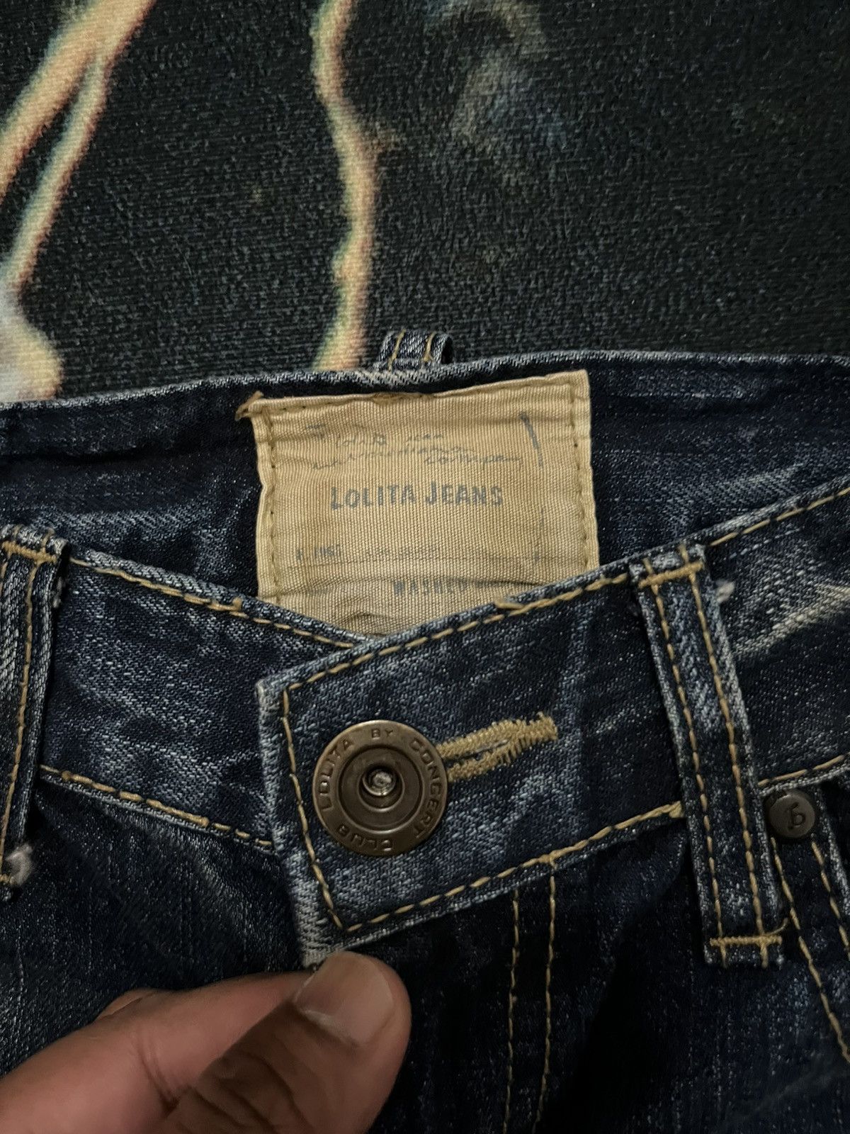 Japanese Brand × Jean × Vintage YOSHITOMO NARA LOLITA JEANS 32 X 35.5 Size 32" / US 10 / IT 46 - 6 Thumbnail
