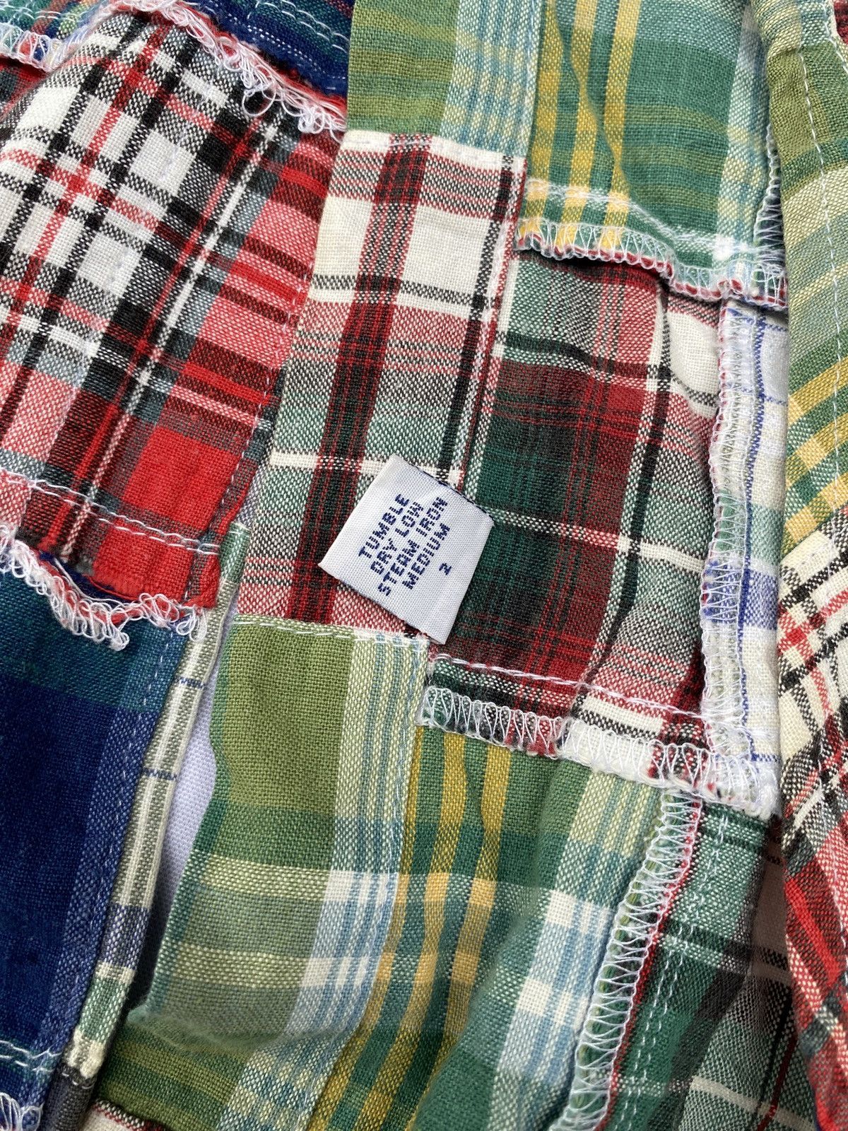 Polo Ralph Lauren × RRL Ralph Lauren 90’s Polo Ralph Lauren Patchwork Button Down Size US M / EU 48-50 / 2 - 6 Thumbnail