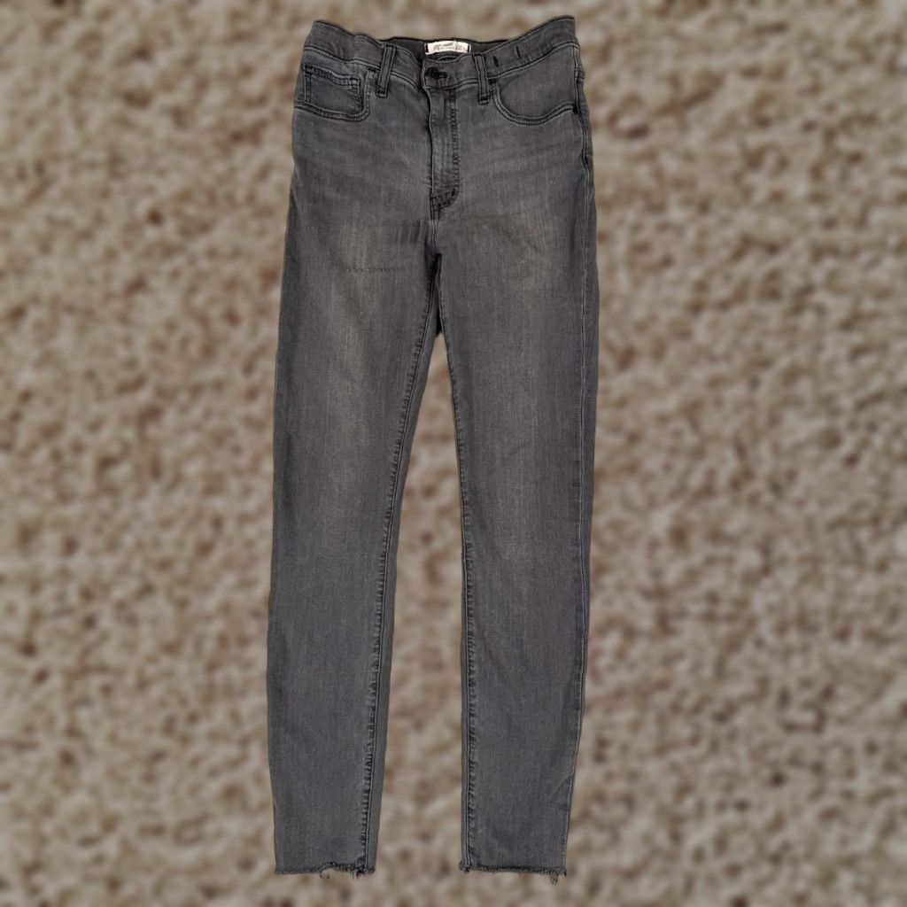 Madewell Madewell Jeans Women Black 26x27 10" High Rise Skinny Denim Cotton Blend 26 27 Size 26" / US 2 / IT 38 - 1 Thumbnail