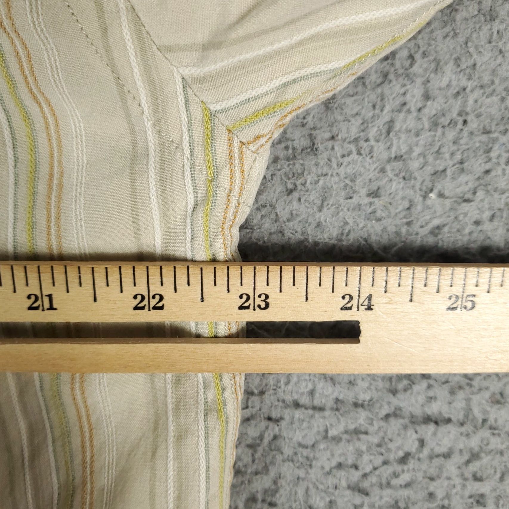 Tommy Bahama Tommy Bahama Button-Up Shirt Mens L Beige Striped Long Sleeve Casual Formal Business Classic Modern Preppy Size Large Size US L / EU 52-54 / 3 - 5 Thumbnail