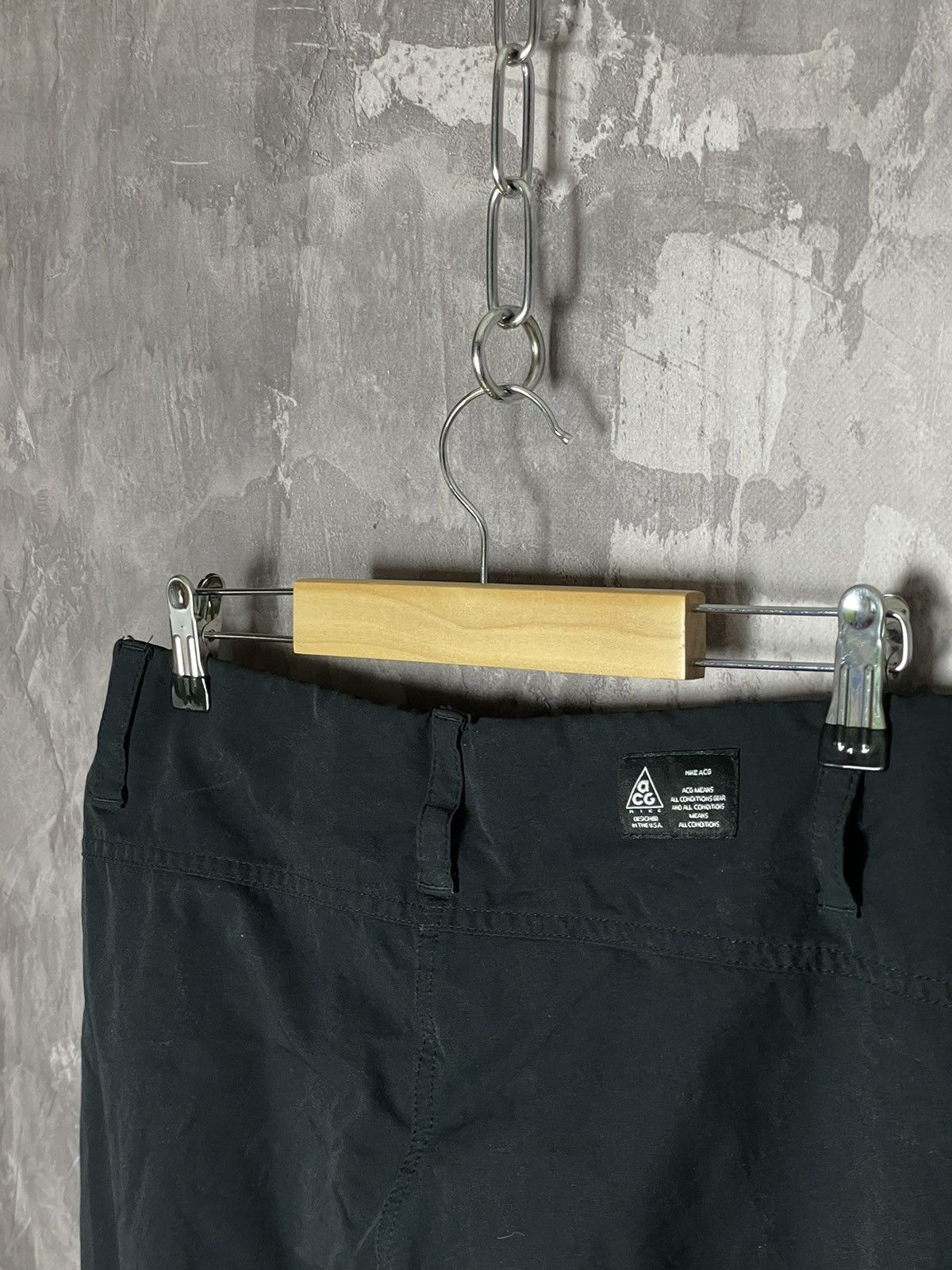 Nike × Nike ACG × Vintage Y2K NIKE ACG VTG 00s Nylon shorts long bridges rare Size 32" / US 10 / IT 46 - 8 Thumbnail