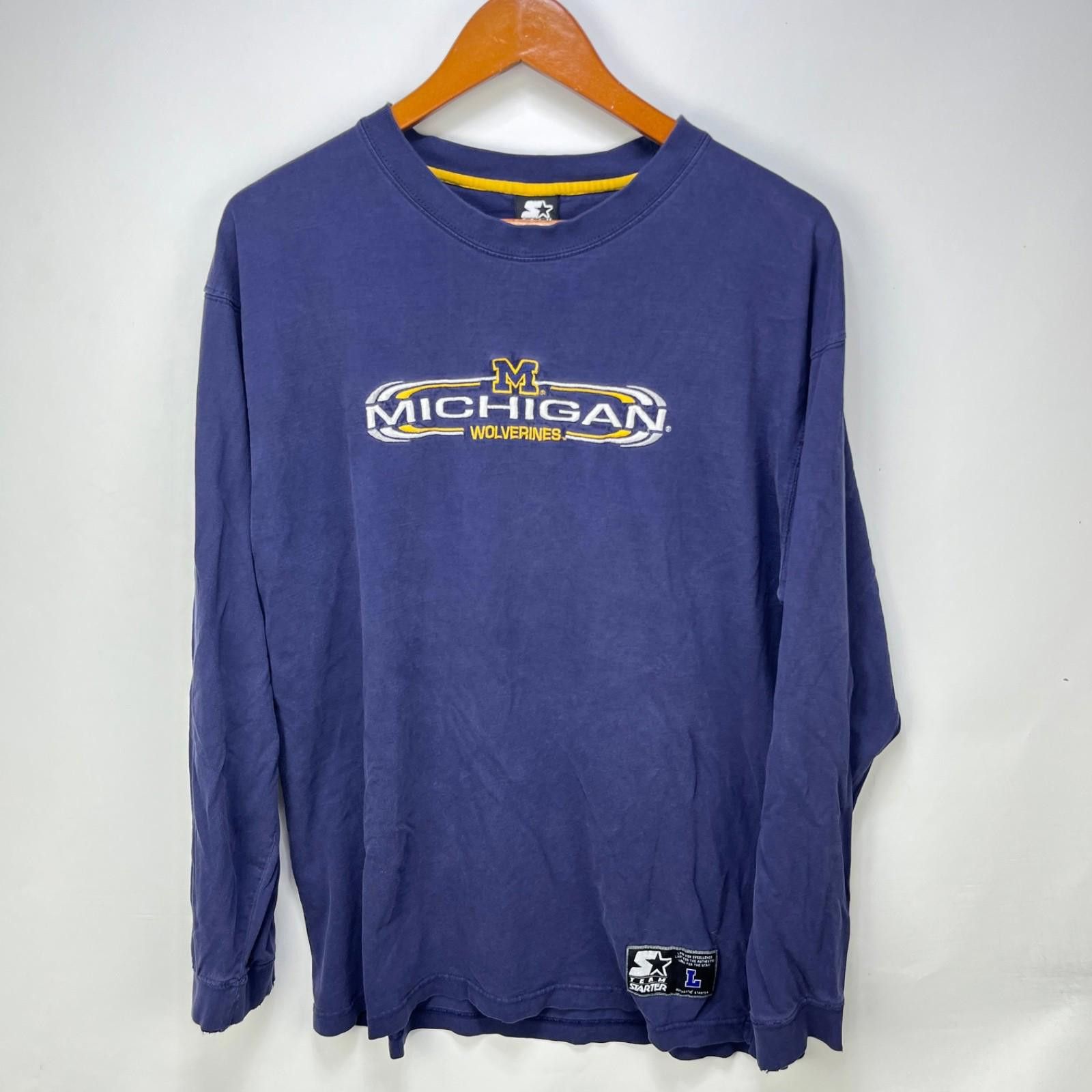 Starter Vintage 90s Michigan Wolverines University Shirt Large Size ONE SIZE - 1 Thumbnail