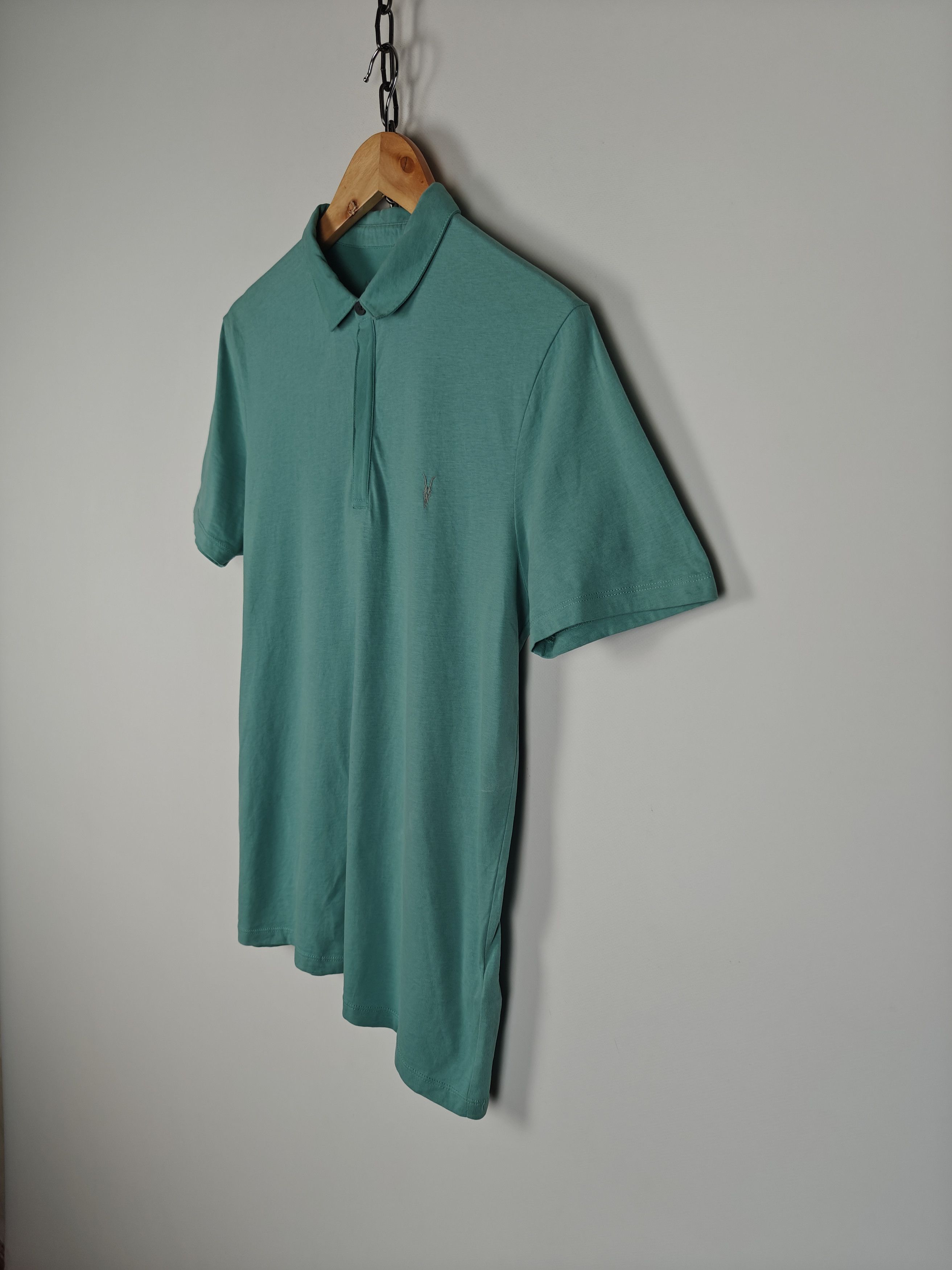 Allsaints Allsaints Polo T-Shirt Brace SS Turquoise Blue size S Size US S / EU 44-46 / 1 - 6 Thumbnail