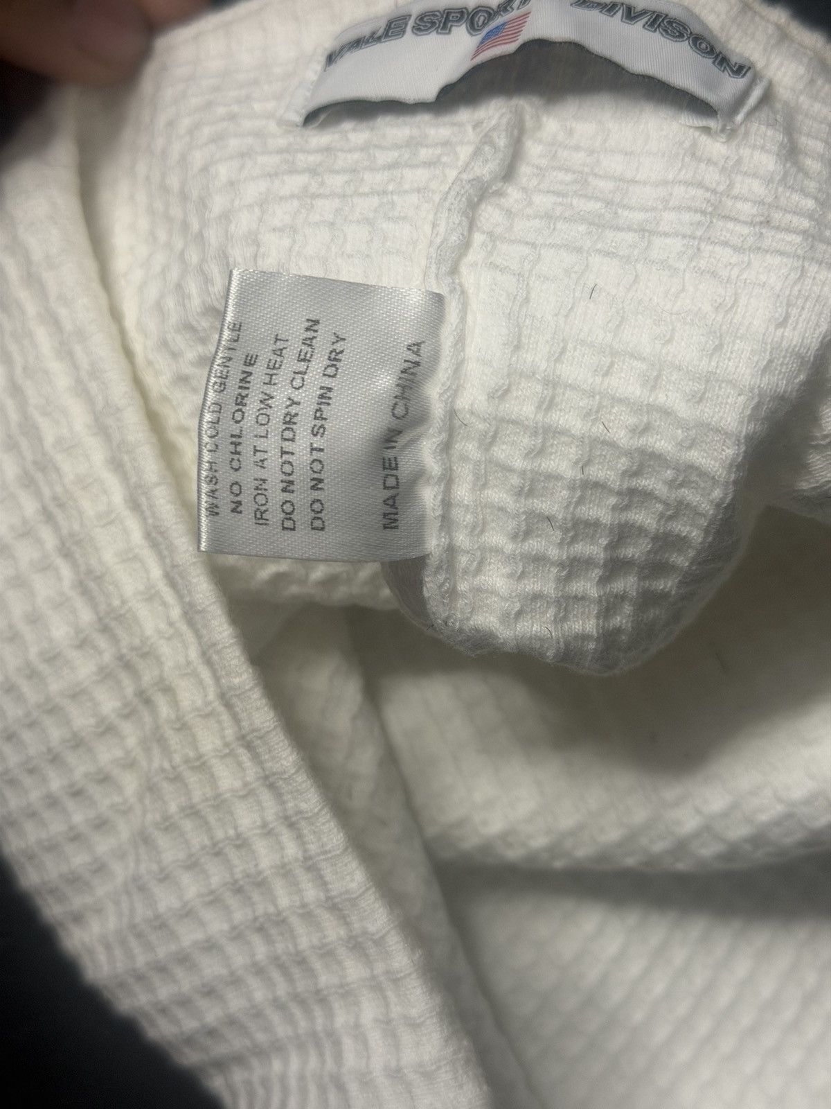 Vale Vale VS Emblem Waffle Beanie White Size ONE SIZE - 7 Thumbnail