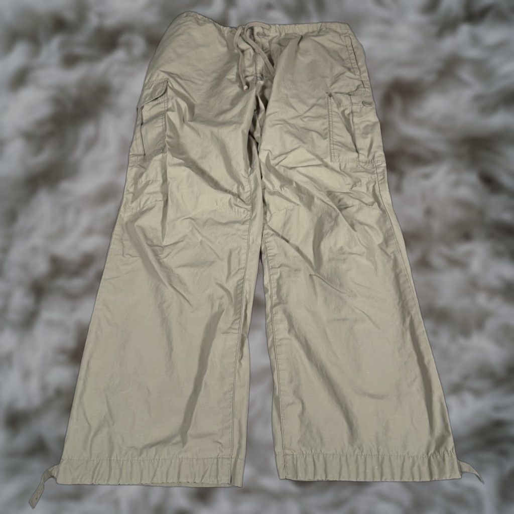 Gap VINTAGE Gap Cargo Pants Mens L 31” Gray/Green Baggy Paratrooper Army Canvas Cotton Straight Relaxed Pants Mens Size US 33 - 1 Thumbnail