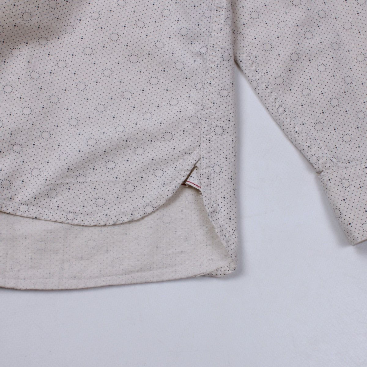 Levi's LEVIS Selvedge Cream Geometric Polkadot Long Sleeve Shirt Size US S / EU 44-46 / 1 - 6 Thumbnail