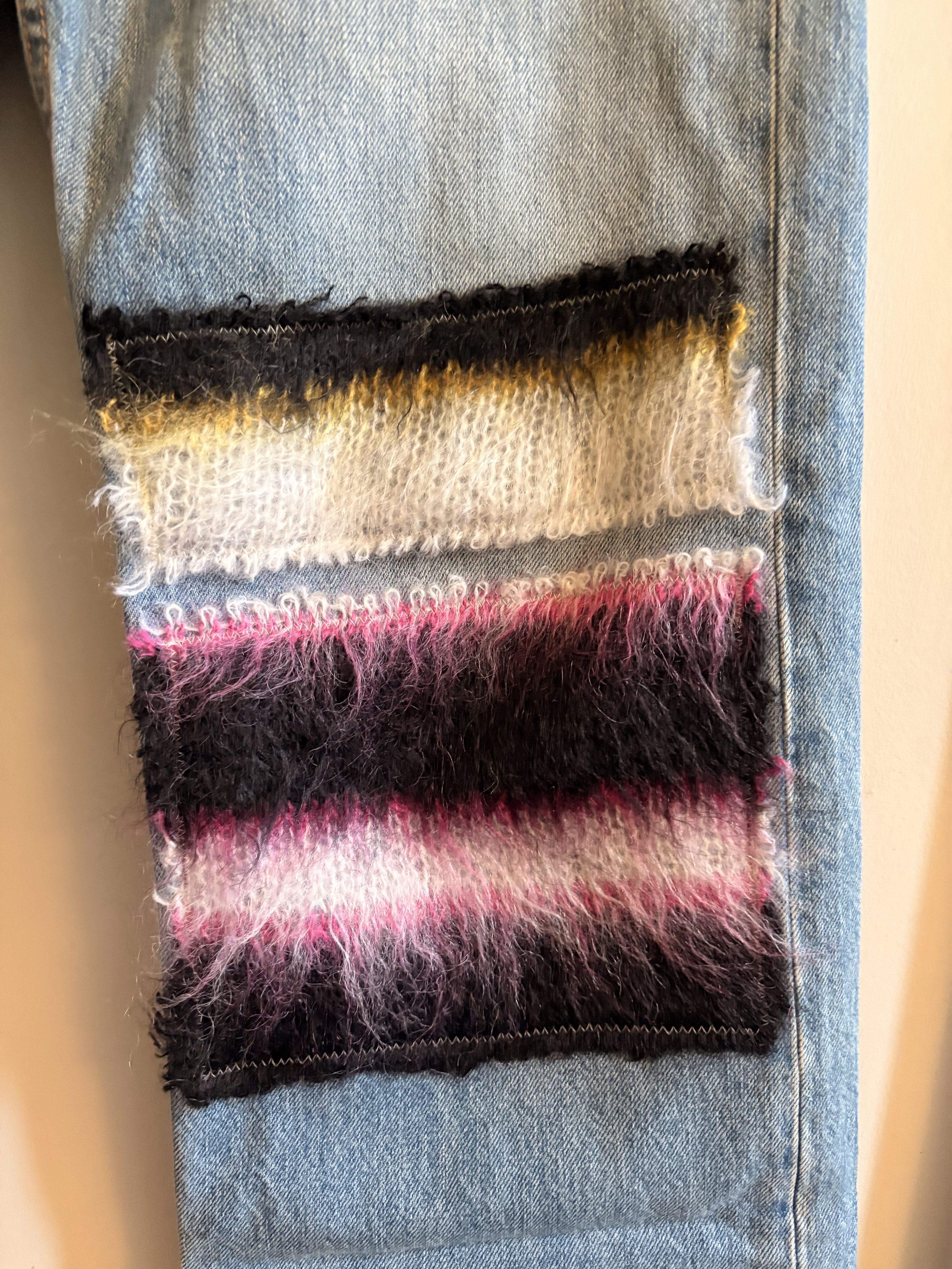 Marni Embroidered Striped Patch Denim Pants Size US 30 / EU 46 - 3 Thumbnail