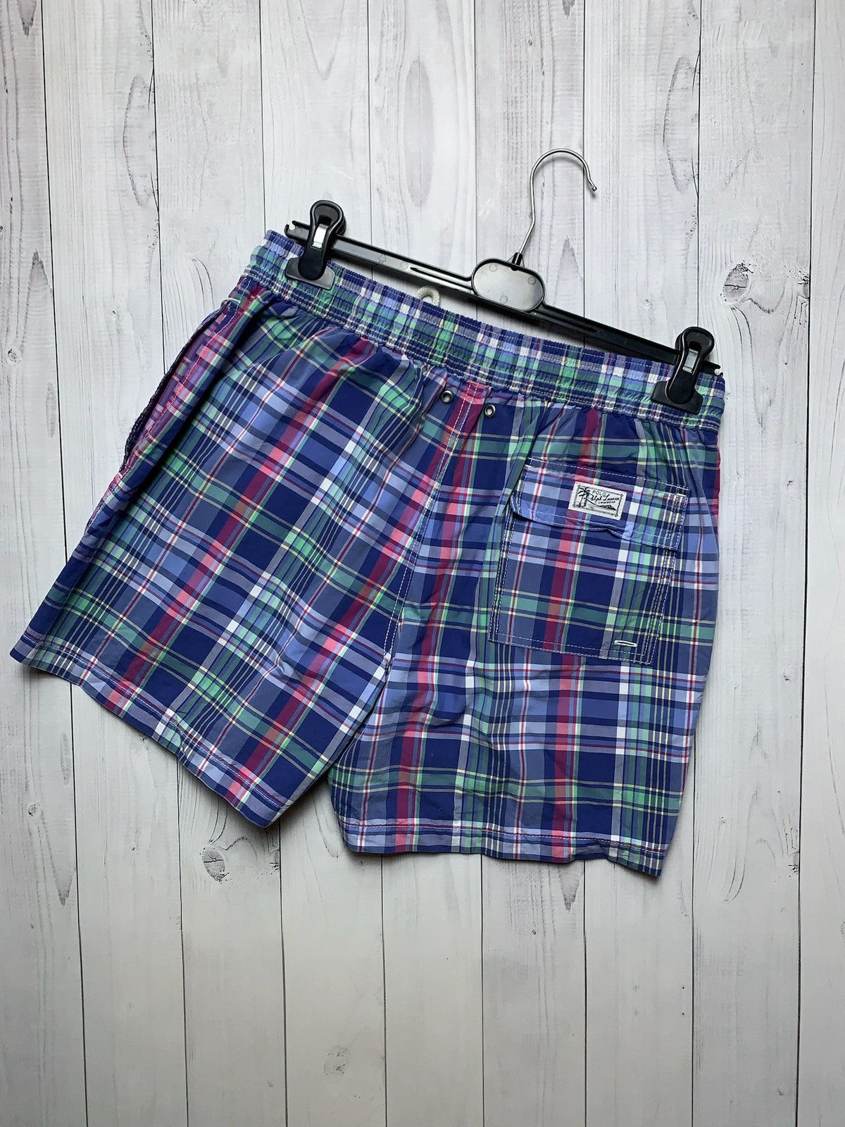 Polo Ralph Lauren × Vintage Vintage polo Ralph Lauren plaid shorts size M logo Size US 32 / EU 48 - 5 Thumbnail