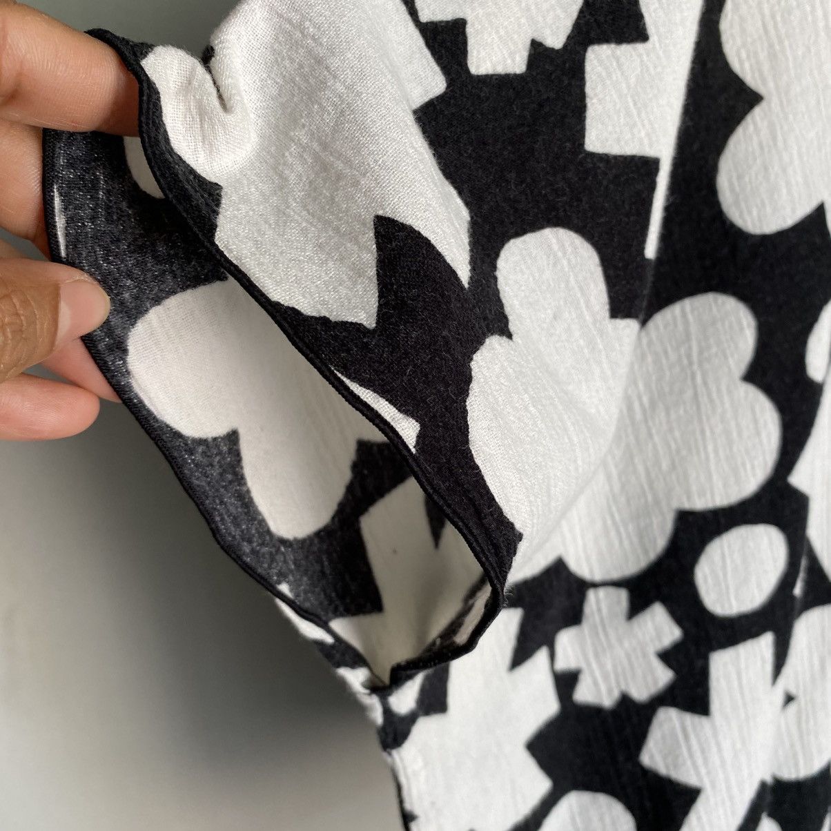 SOU SOU S O U . S O U Black and White Geometric Print Loose Blouse Size L / US 10 / IT 46 - 5 Thumbnail