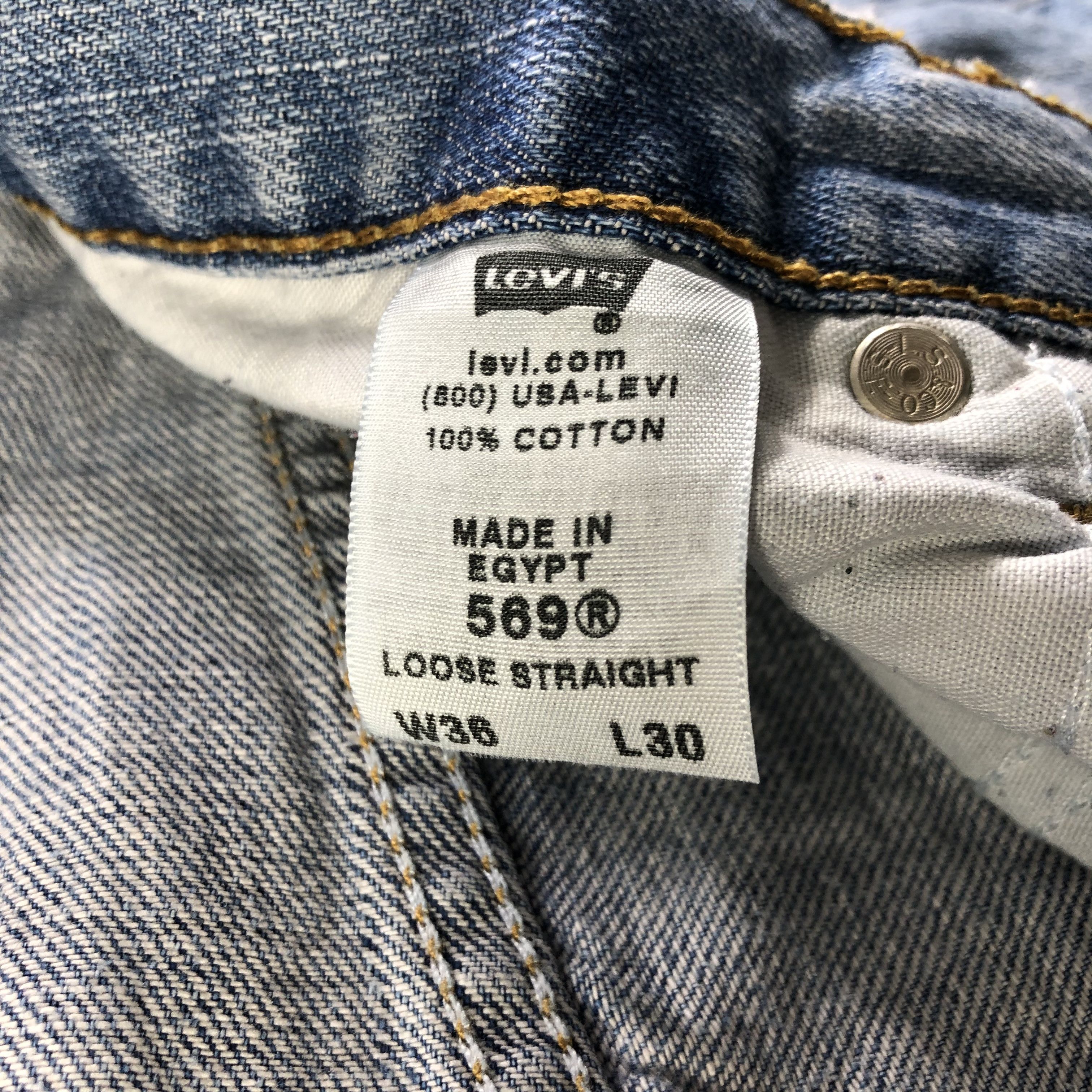 Levi's × Vintage Vintage Blue Wash Levis 569 Jeans-JM3463 Size US 38 / EU 54 - 12 Thumbnail