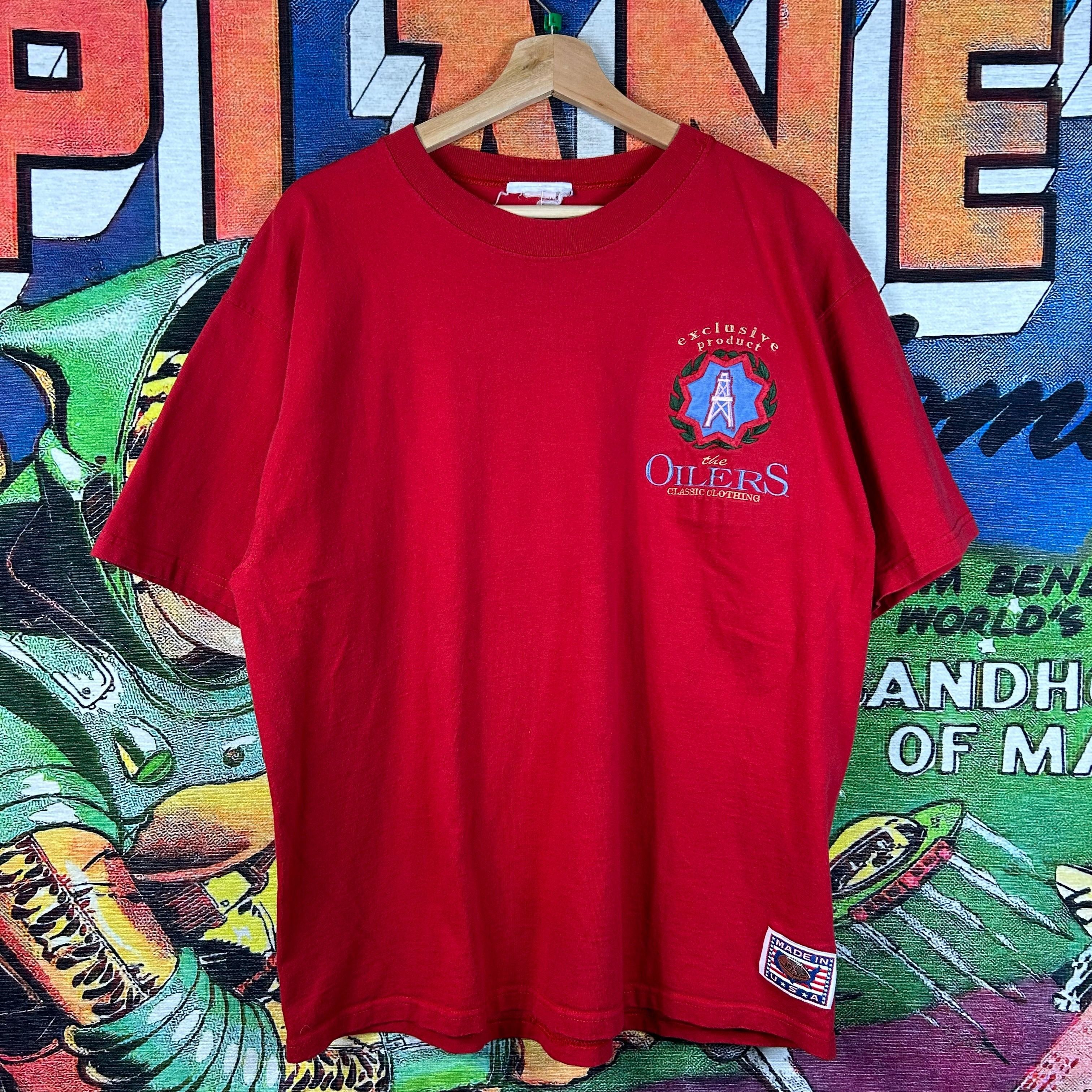 Vintage Vintage Y2K Houston Oilers Embroidered Logo Classic Tee Size US L / EU 52-54 / 3 - 1 Thumbnail