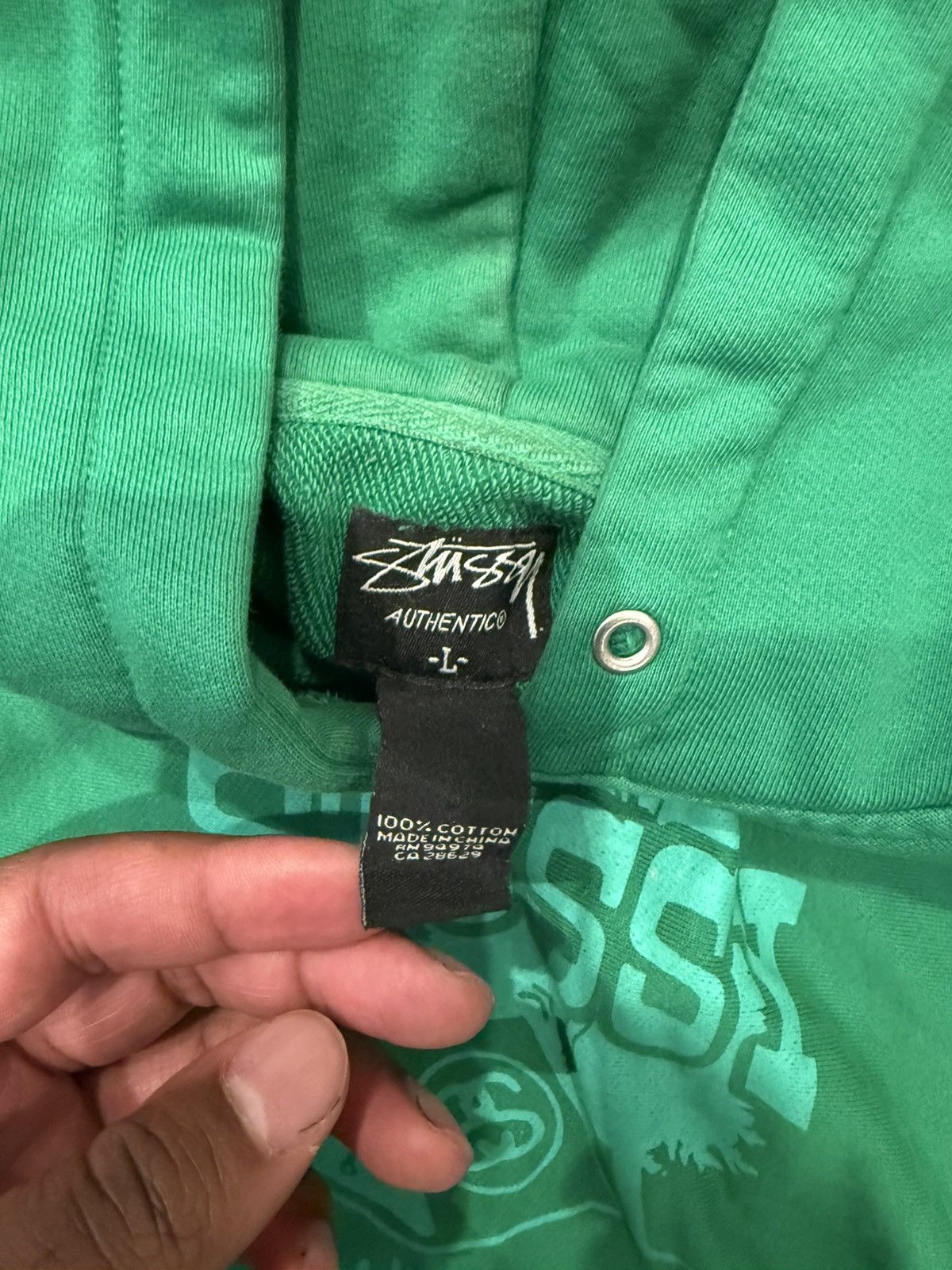 Stussy Vintage stussy hoodie Size US L / EU 52-54 / 3 - 3 Thumbnail