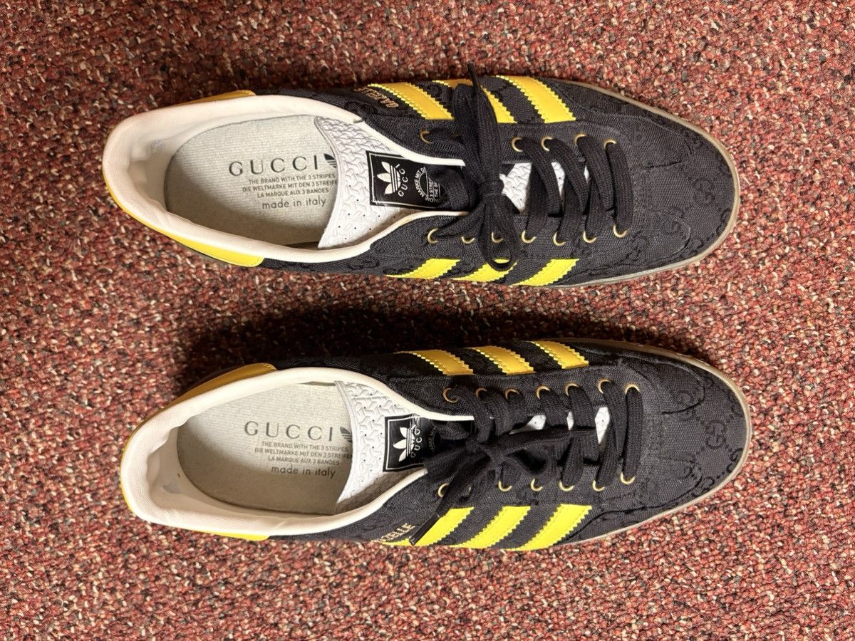 Adidas × Gucci Gucci x Adidas Black Yellow Gazelle Size US 11 / EU 44 - 3 Thumbnail