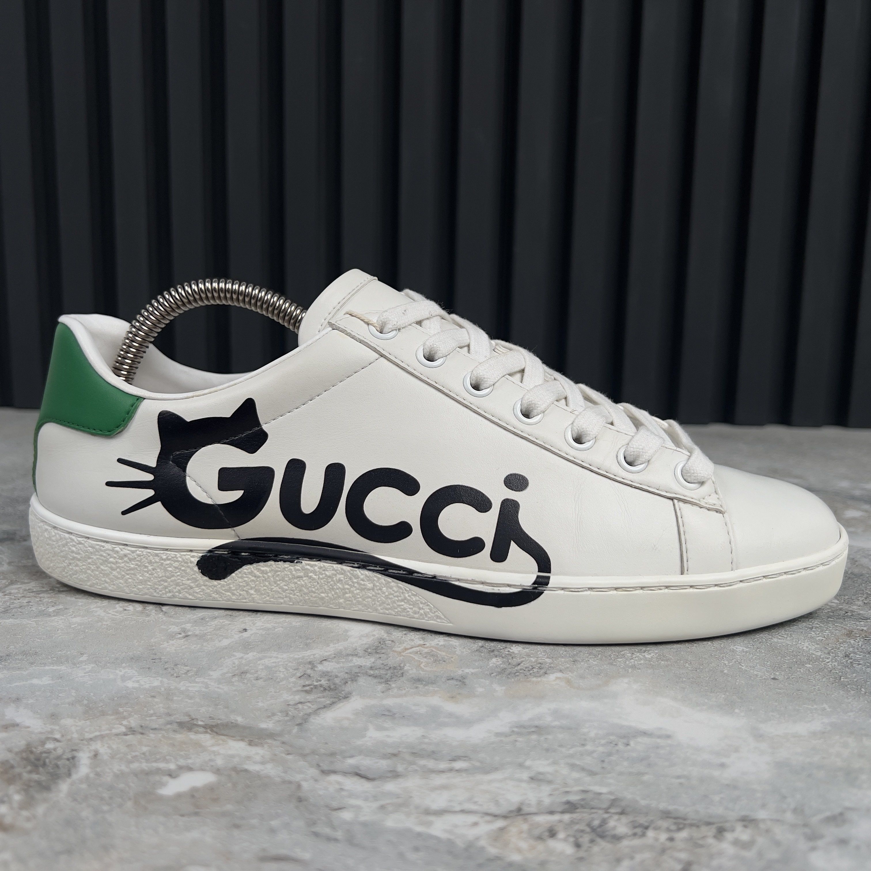 Gucci Gucci Ace Low-top Sneakers Cat Print Leather Size US 9 / IT 39 - 5 Thumbnail