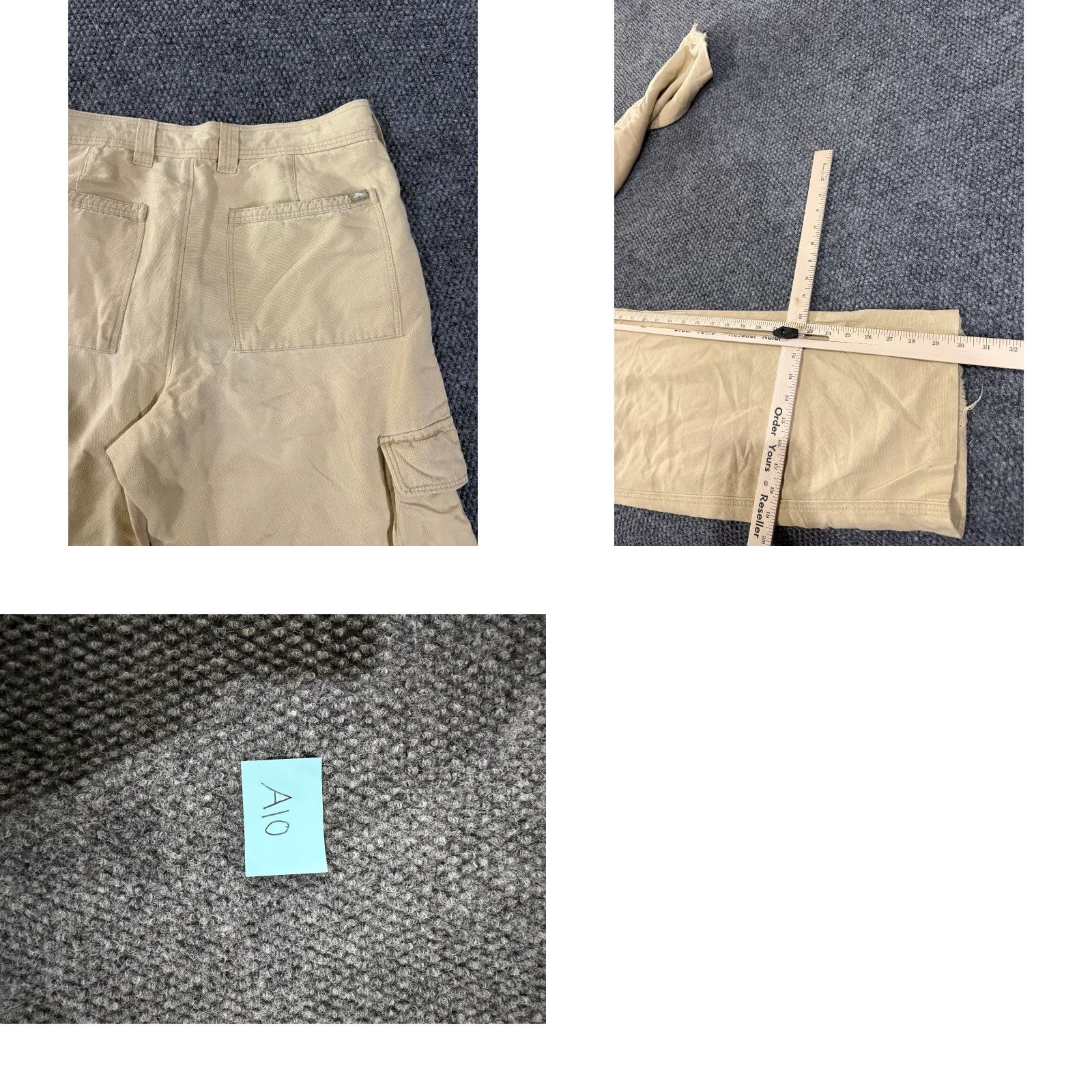 Tommy Bahama Tommy Bahama Pants Mens 32X30 Chino Flat Front Cargo Casual Beige Beige Pockets Modern 32 in Inseam Mens Regular Straight Cotton Size US 30 / EU 46 - 8 Thumbnail
