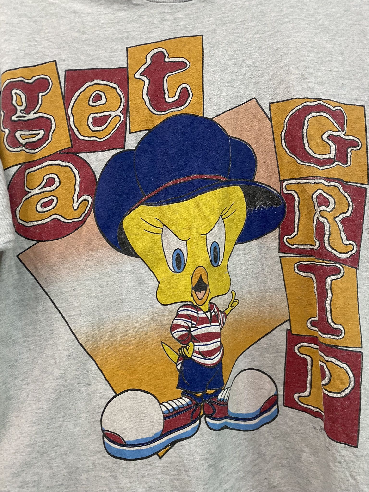 Vintage × Warner Bros Looney Tunes 90s Tweety Bird Get A Grip 1997 Size US M / EU 48-50 / 2 - 6 Thumbnail