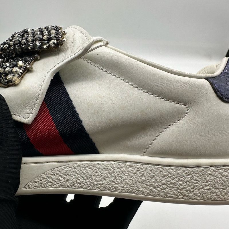 Gucci Gucci Ace Leather Low-Top Sneakers for Men - Size US 8.5 / EU 41-42 - 9 Thumbnail