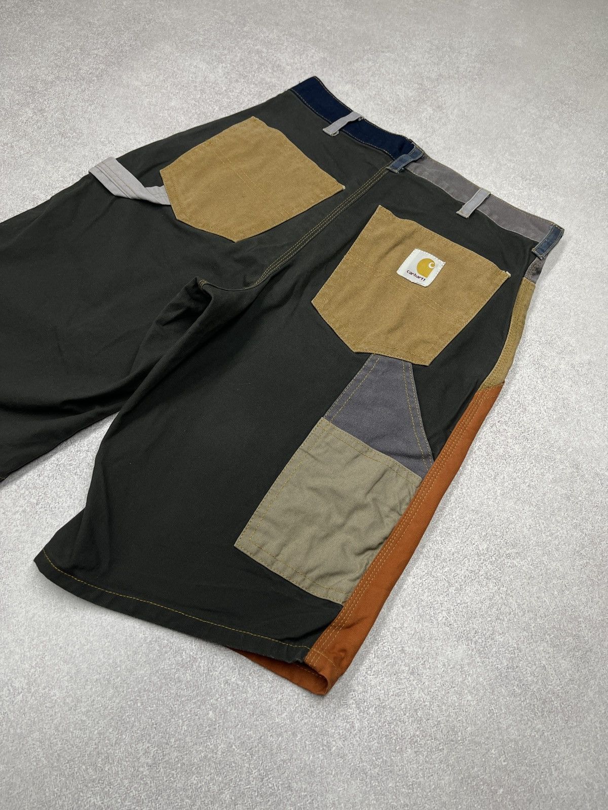Carhartt Mens Carhartt Carpenter Reworked Patchwork Shorts Stitched Size US 30 / EU 46 - 4 Thumbnail