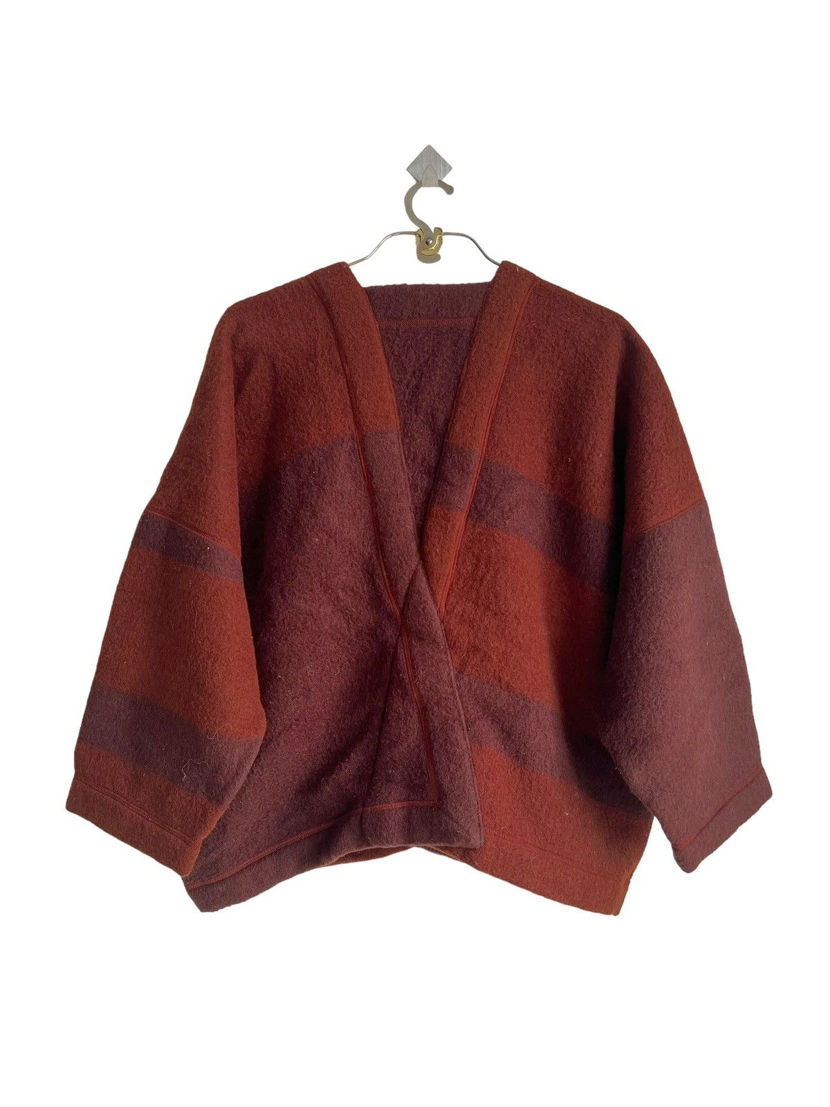 Issey Miyake Exotic Exprimental 80s Issey Miyake Thick Wool Sanjuro Coats Size US XL / EU 56 / 4 - 11 Thumbnail