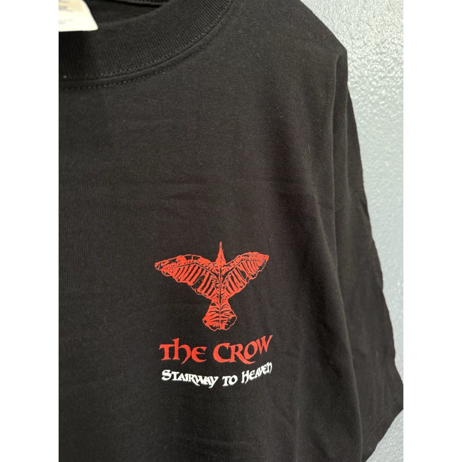 Vintage VINTAGE The Crow Stairway To Heaven Black Tee Shirt Santee XL Mens 90s T-Shirt Size US XL / EU 56 / 4 - 4 Thumbnail