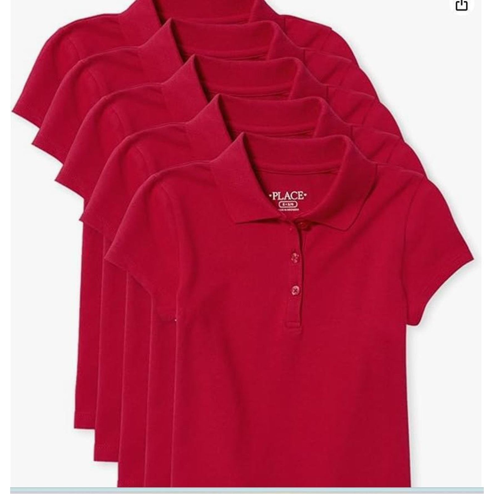 The Unbranded Brand Children’s Place Multipack Short Sleeve Pique Polo5 pack 2XL Size XXL / US 16-18 / IT 52-54 - 1 Thumbnail