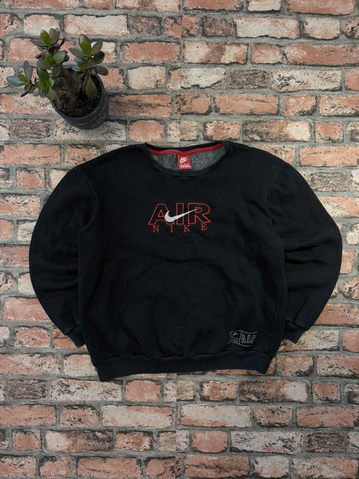 Nike × Vintage 90’s NIKE RARE MULTI LOGO SWOOSH Y2K RETRO SWEATSHIRT Size US M / EU 48-50 / 2 - 1 Thumbnail