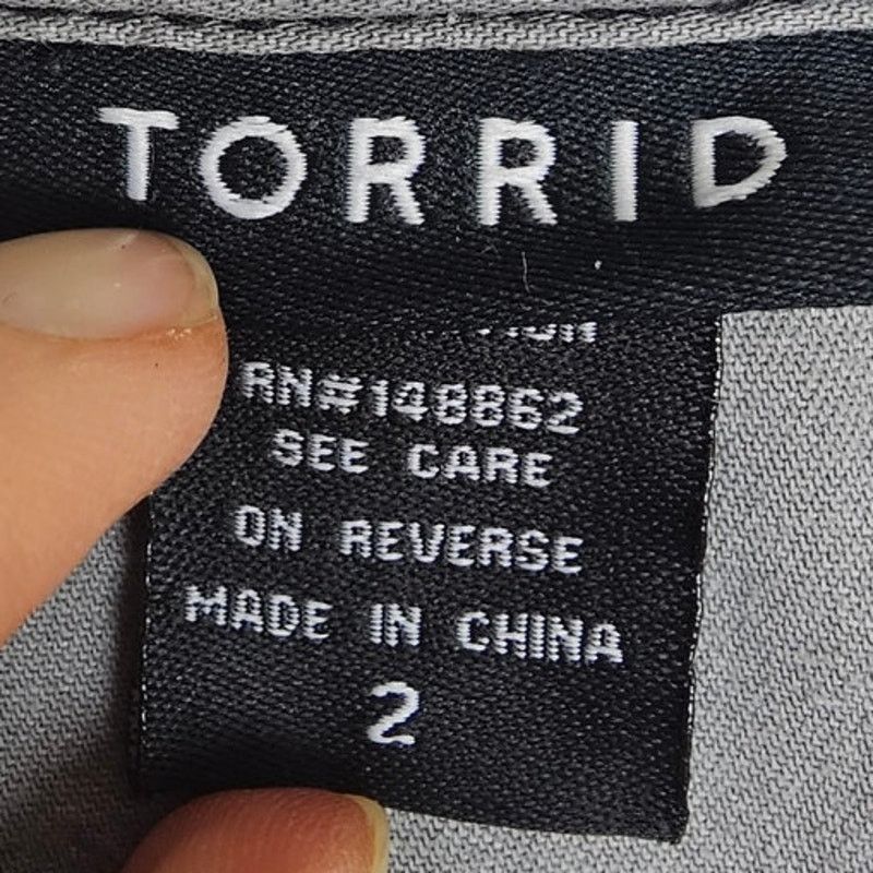 Torrid Torrid Women Cotton Shirt Size 2X Minimalist Casual Layering Size XXL / US 16-18 / IT 52-54 - 6 Thumbnail