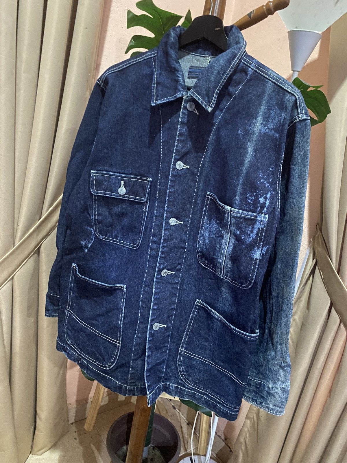 Japanese Brand Vintage PAIRSHINE Japan Denim Chore Jacket Workwear Style Size US M / EU 48-50 / 2 - 2 Thumbnail