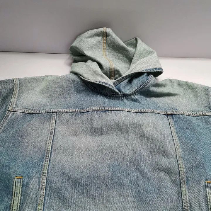 Balenciaga Balenciaga Denim Long Sleeve Hoodie Jacket 0079-2507 Size US M / EU 48-50 / 2 - 2 Thumbnail