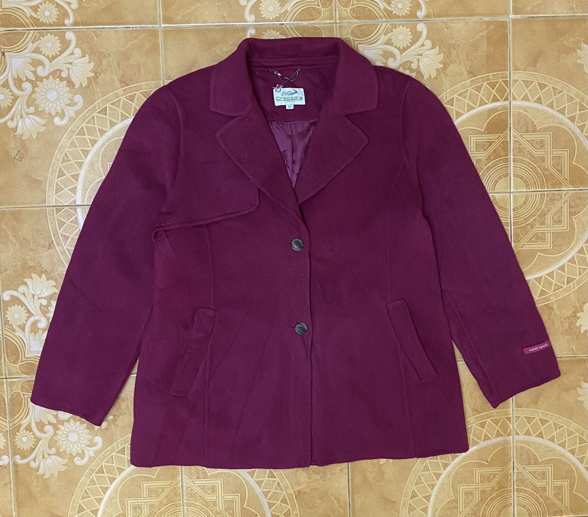 Japanese Brand × Other Crocodile Ladies Coat Handmade Size L / US 10 / IT 46 - 15 Thumbnail
