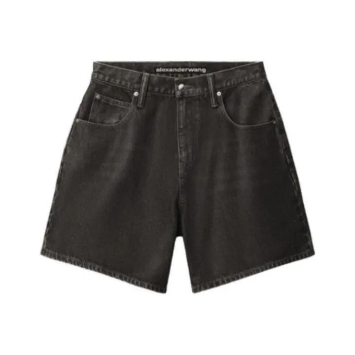 Alexander Wang Alexander Wang High-Waisted Denim Shorts for Women - Size 24" / US 00 / IT 34 - 1 Thumbnail
