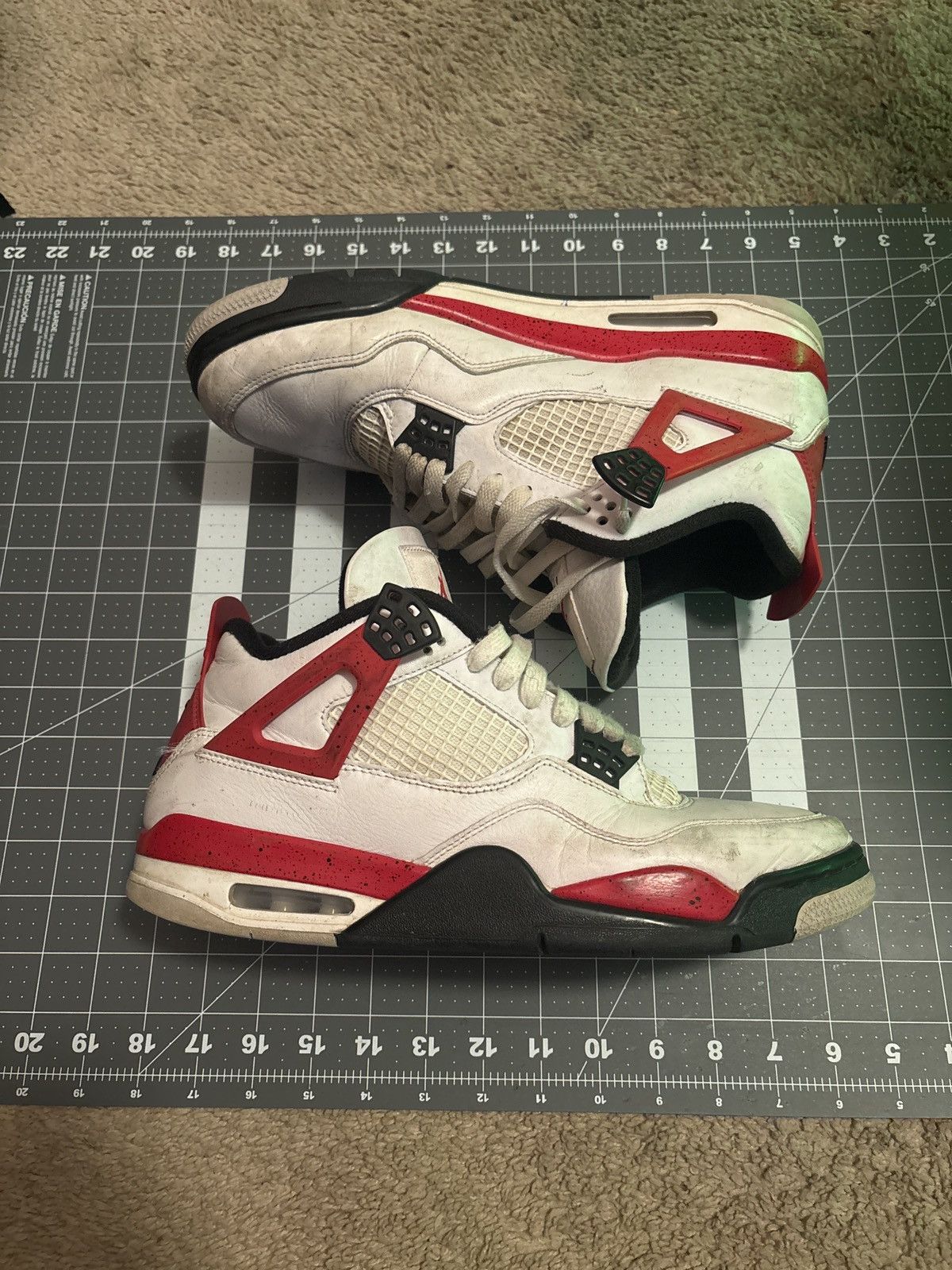 Jordan Brand × Nike Jordan 4 Retro ‘Red Cement’ Size US 11 / EU 44 - 4 Thumbnail