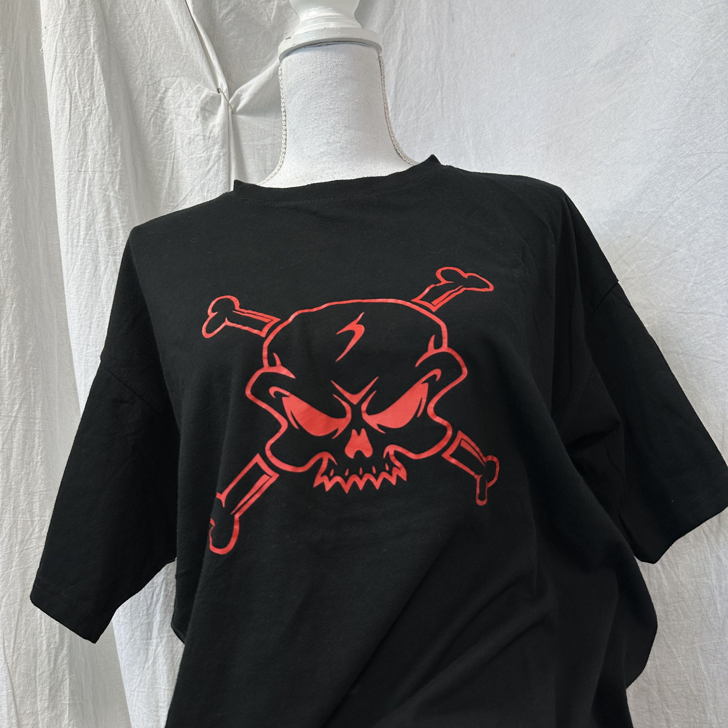 Vintage Vintage Streetwear Grunge Opium Skull Print T-shirt 00s Size US L / EU 52-54 / 3 - 5 Thumbnail