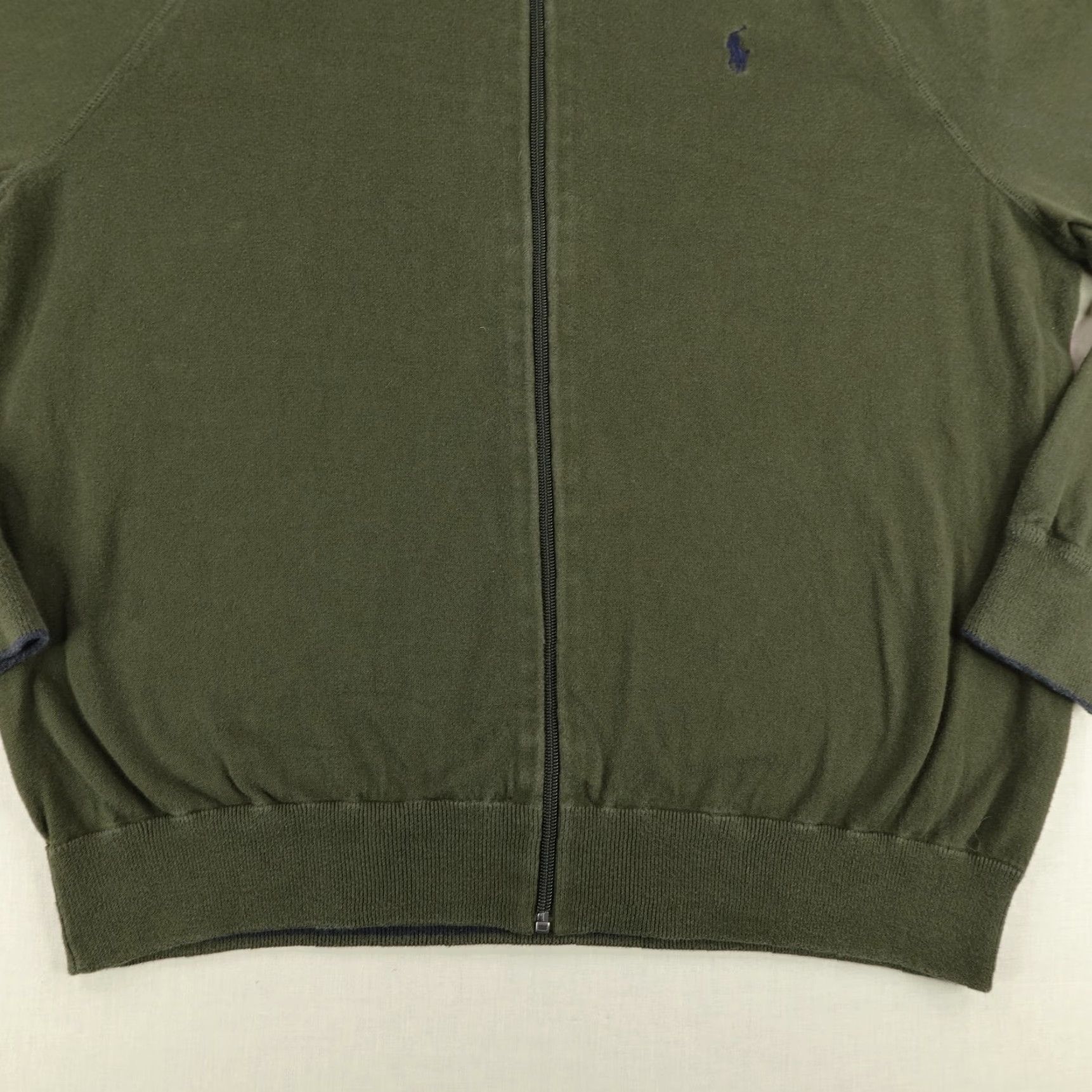 Polo Ralph Lauren VINTAGE Polo Ralph Lauren Sweater Shirt Mens XL Green Full Zip Knit Logo Pony Mens 80s 90s Classic Outdoor zipper Size US XL / EU 56 / 4 - 4 Thumbnail
