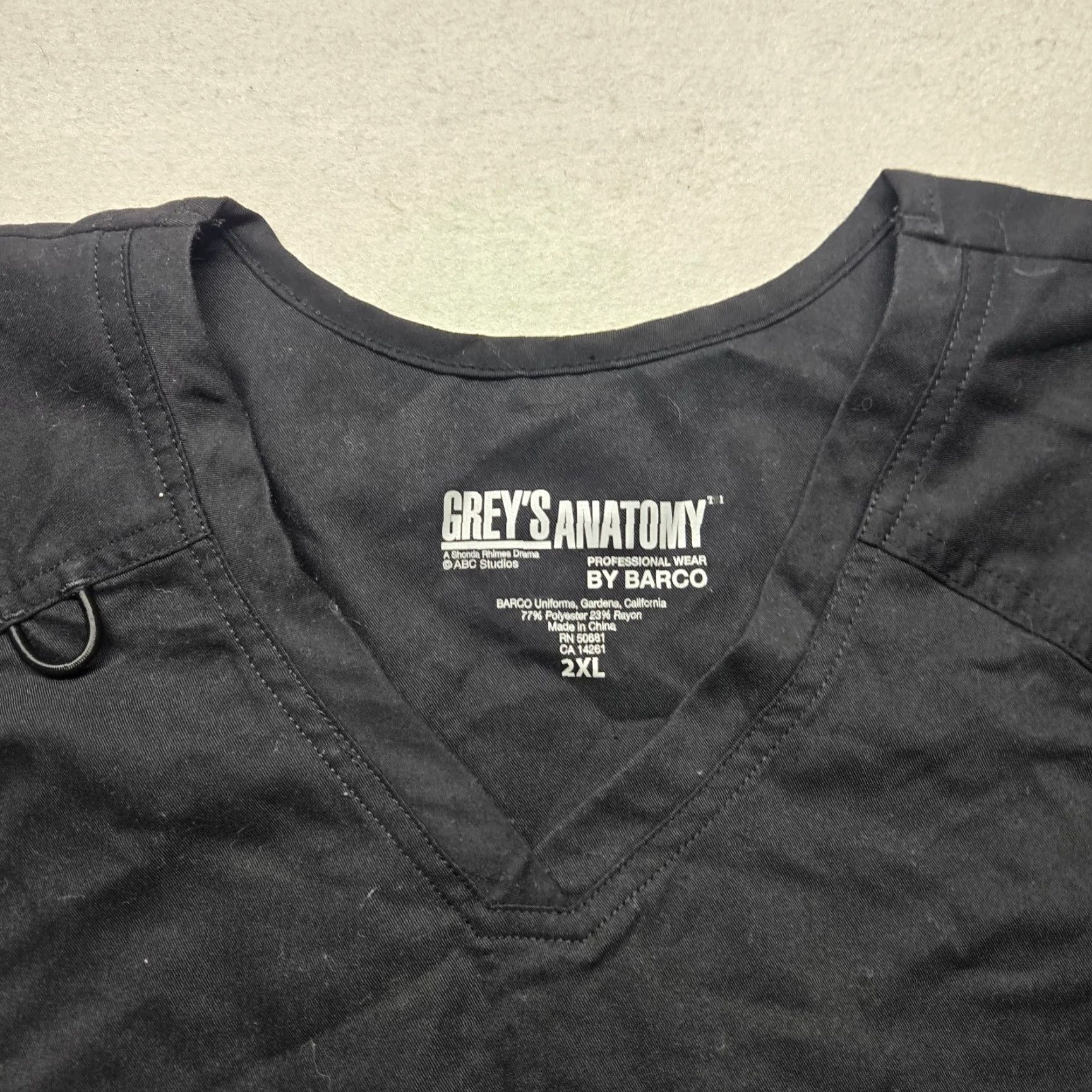 Vintage Greys Anatomy by Barco Black Active Scrub Top Shirt Women 2XL Adult Black Apparel Womens Grey's Anatomy Scrub Top Size XXL / US 16-18 / IT 52-54 - 2 Thumbnail