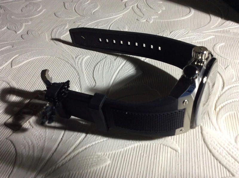 Designer Jorg Gray Men's silver dial black leather strap watch Size ONE SIZE - 6 Thumbnail