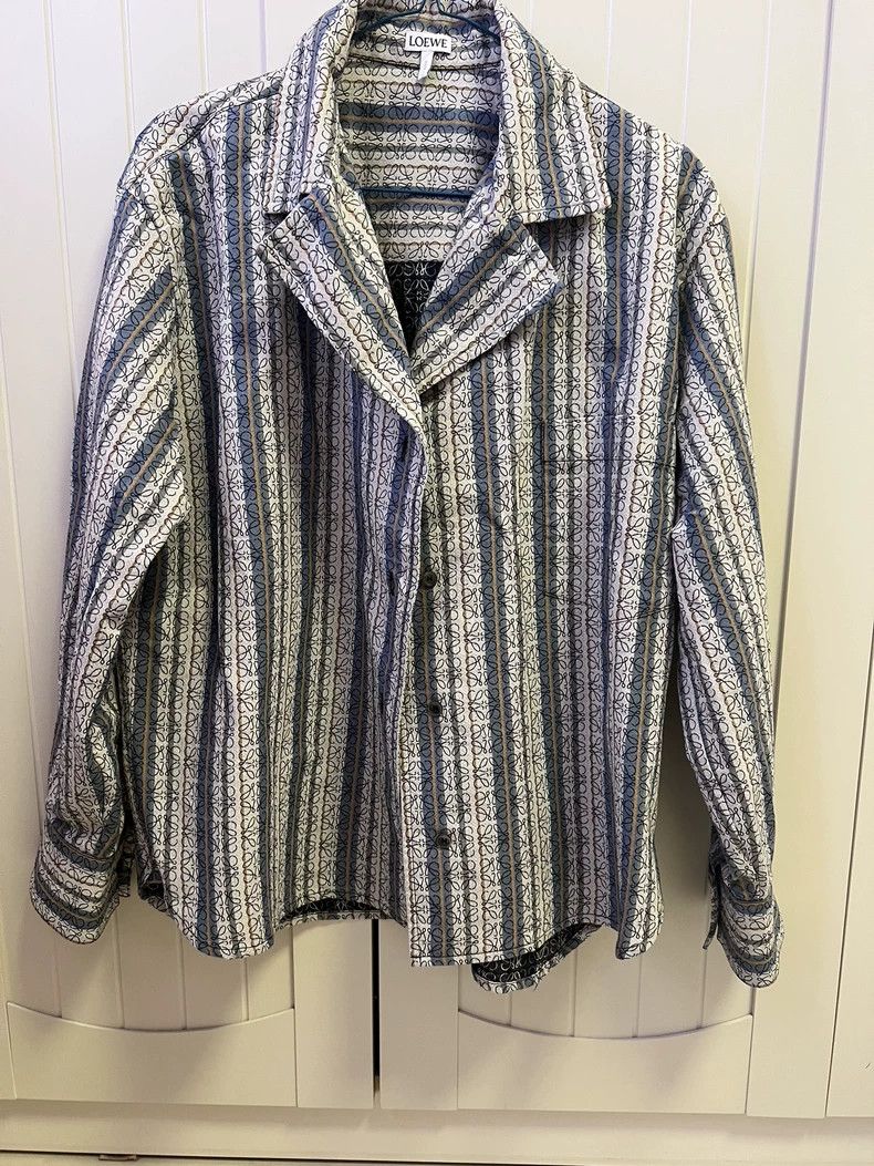 Loewe LOEWE Printed logo shirt jacket Size XS / US 0-2 / IT 36-38 - 1 Thumbnail
