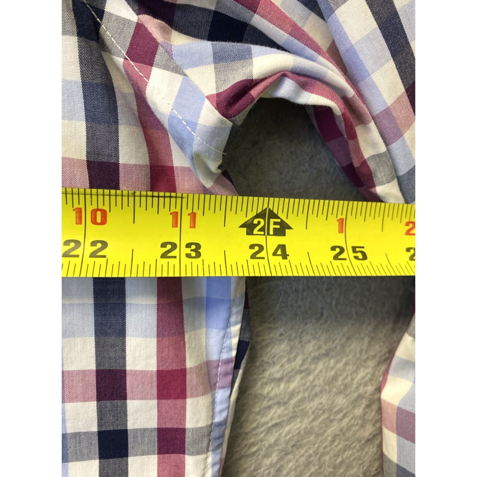 Nordstrom Nordstrom Trim Shirt Mens Button-Up Long Sleeve 17 36/37 Check Multicolor Colorful Size US XL / EU 56 / 4 - 5 Thumbnail