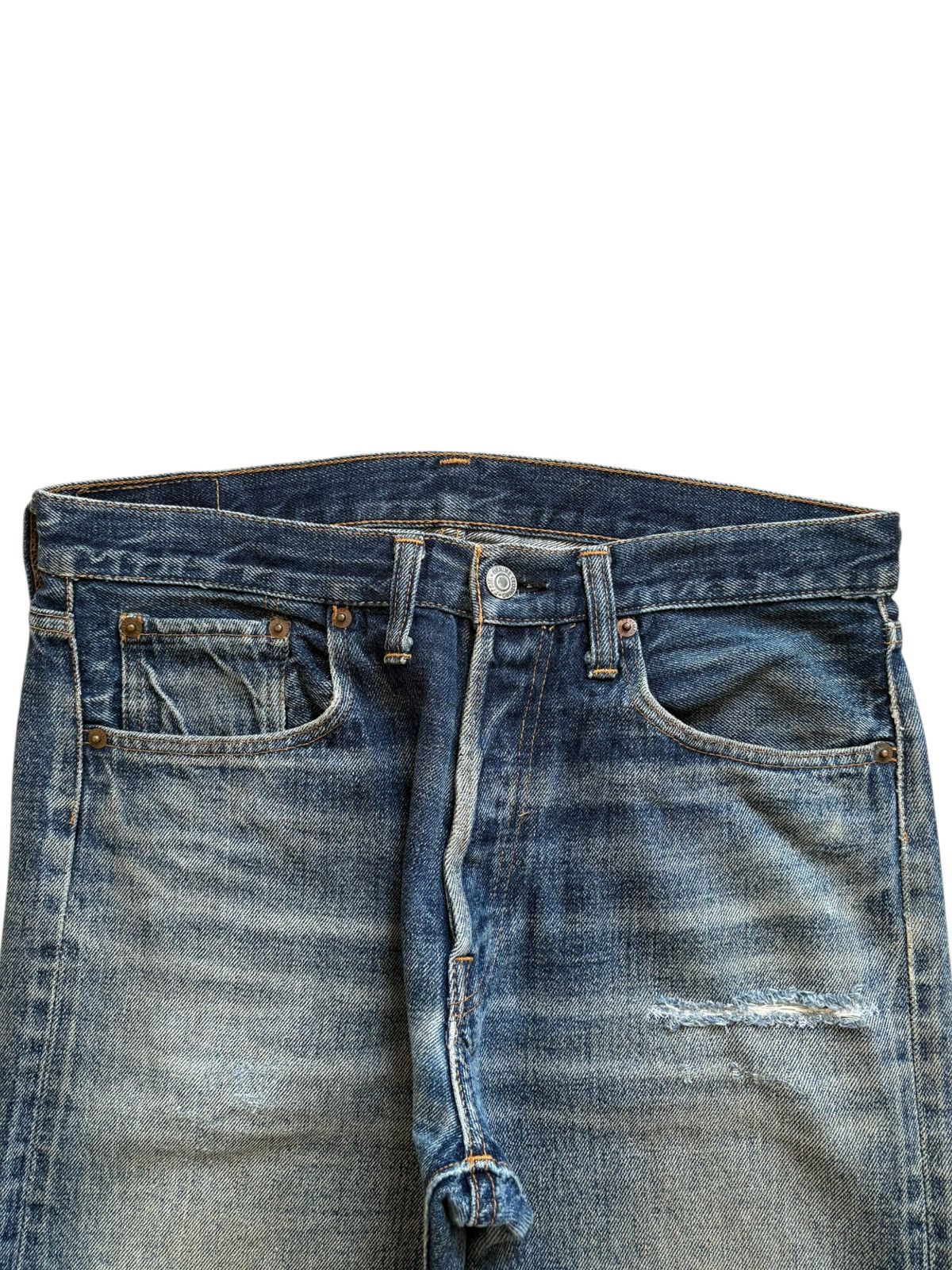 Denime × Japanese Brand Vintage Denime Selvedge Rusty Mud Wash Loose Baggy Shorts Size US 31 - 5 Thumbnail