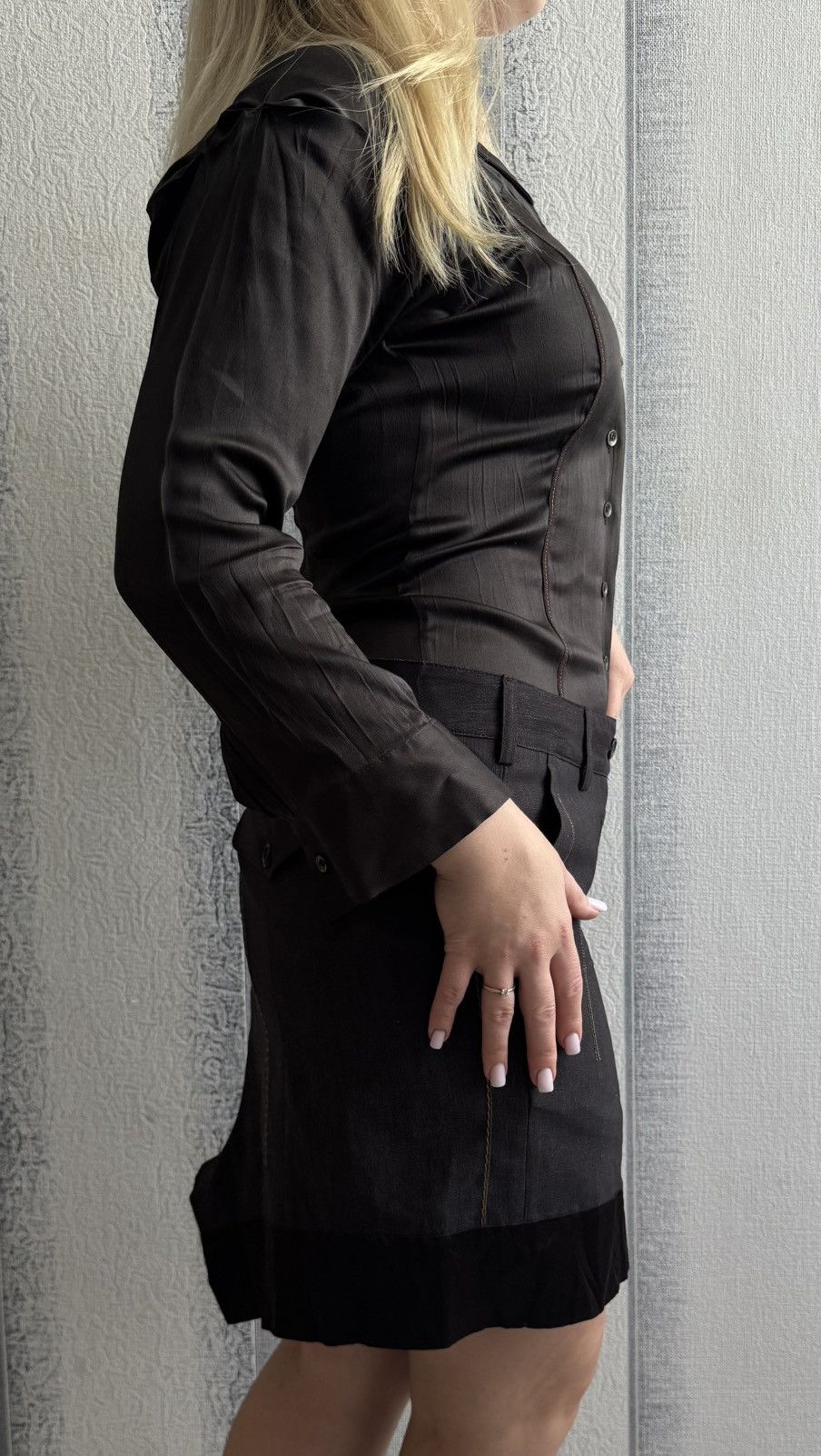 Marithe + Francois Girbaud Marithe+Francois Gibraud Avant Garde Dark Dress size S Size S / US 4 / IT 40 - 2 Thumbnail