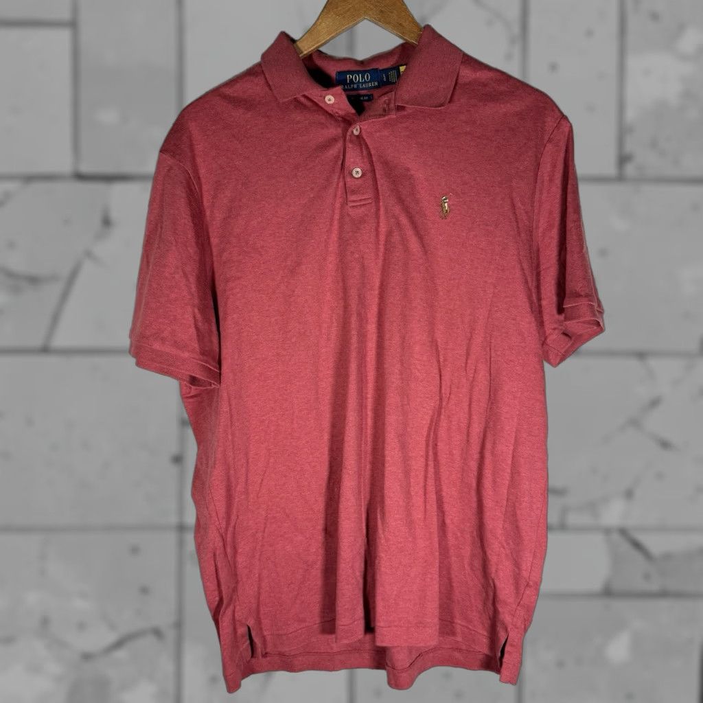 Polo Ralph Lauren Polo Ralph Lauren Red Classic Fit Polo Shirt Mens Size L Size US L / EU 52-54 / 3 - 1 Thumbnail