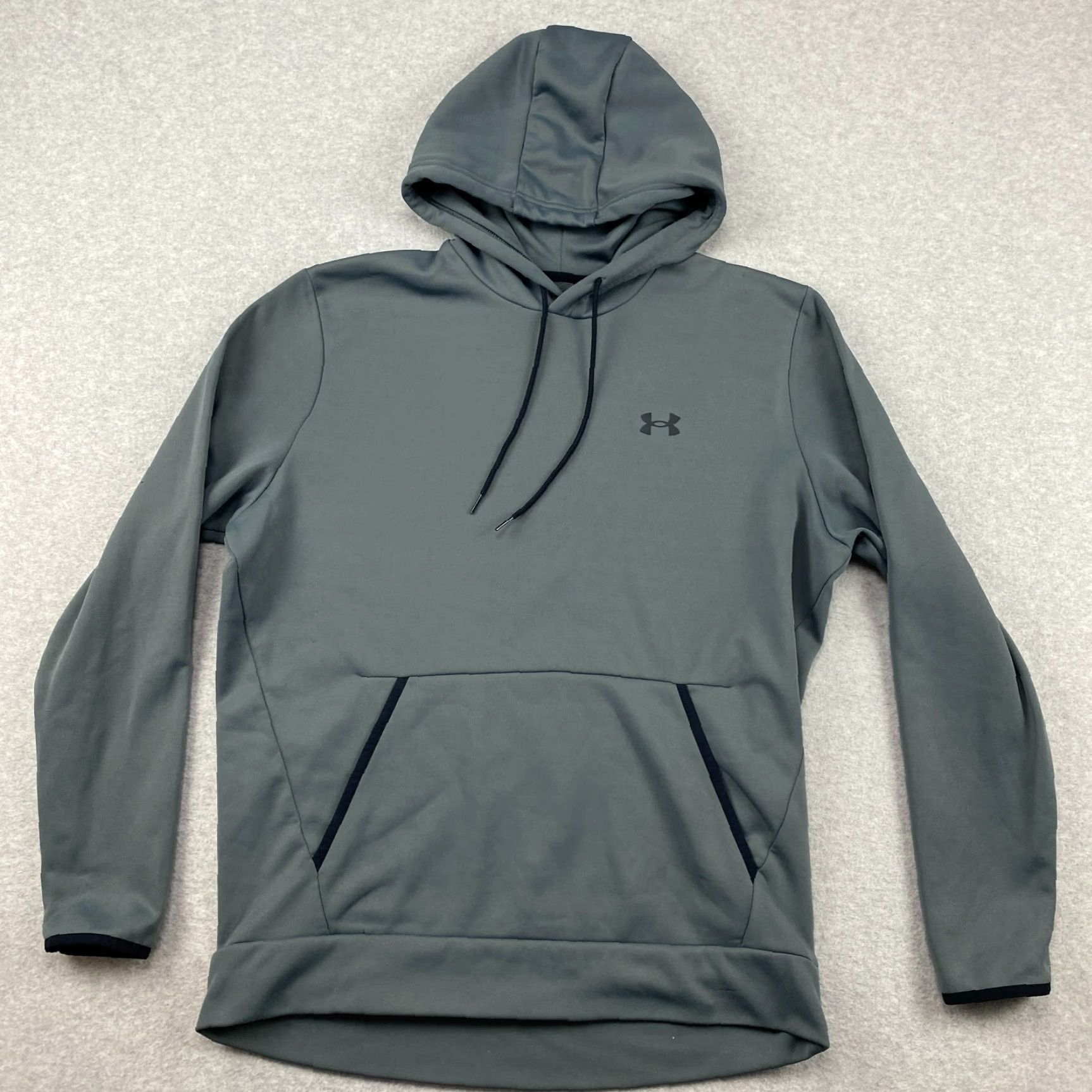 Under Armour Under Armour Hoodie Mens L Gray Pullover Fleece Lined Pockets Graphic Print Logo Relaxed Fit Casual Size US L / EU 52-54 / 3 - 2 Thumbnail