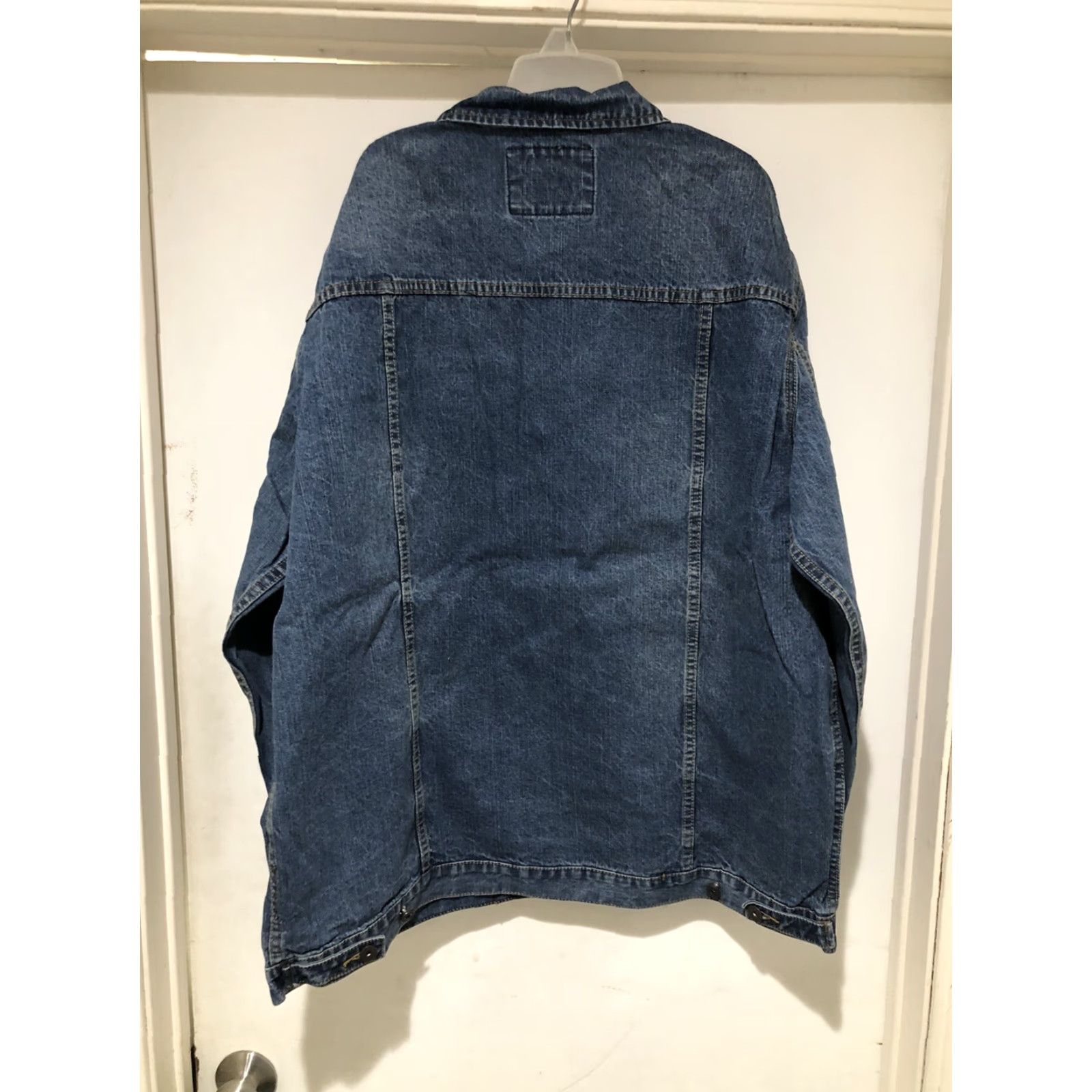 Denime VINTAGE Marithe Francois Girbaud X Front Denim Jean Jacket 3XL Blue Jacket Men 90s Biker Hip Hop NWT Size US 39 - 7 Thumbnail