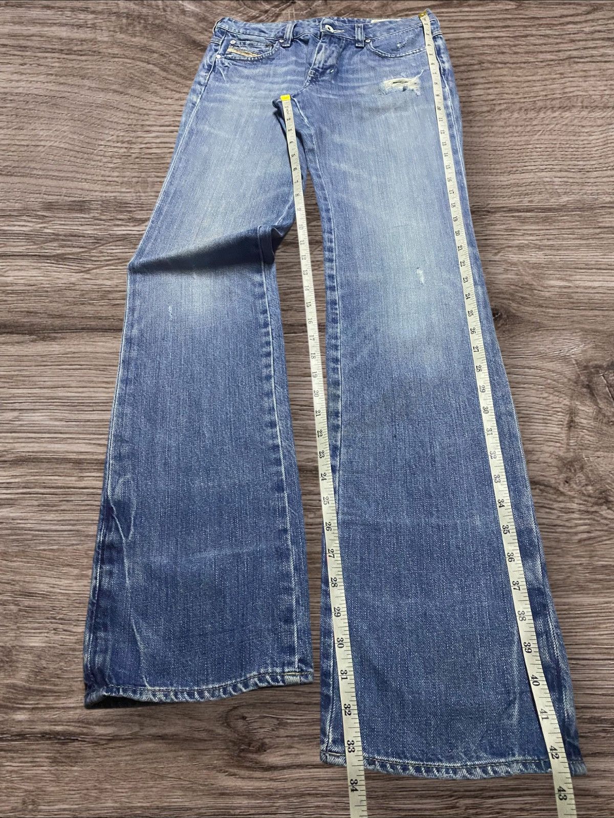 Adidas × Diesel Diesel Adidas Wash 008JD Fade Wash Distressed Slim Boot Jean Size US 28 / EU 44 - 16 Thumbnail