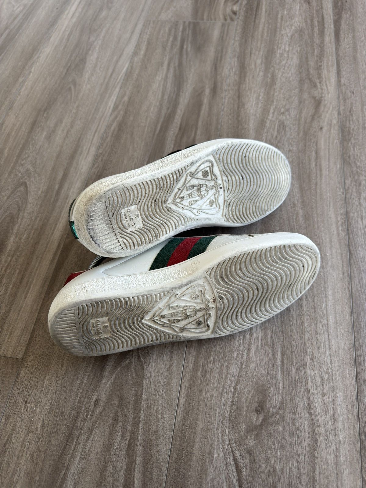 Gucci Ace Snake Sneaker White Size US 7 / EU 40 - 6 Thumbnail