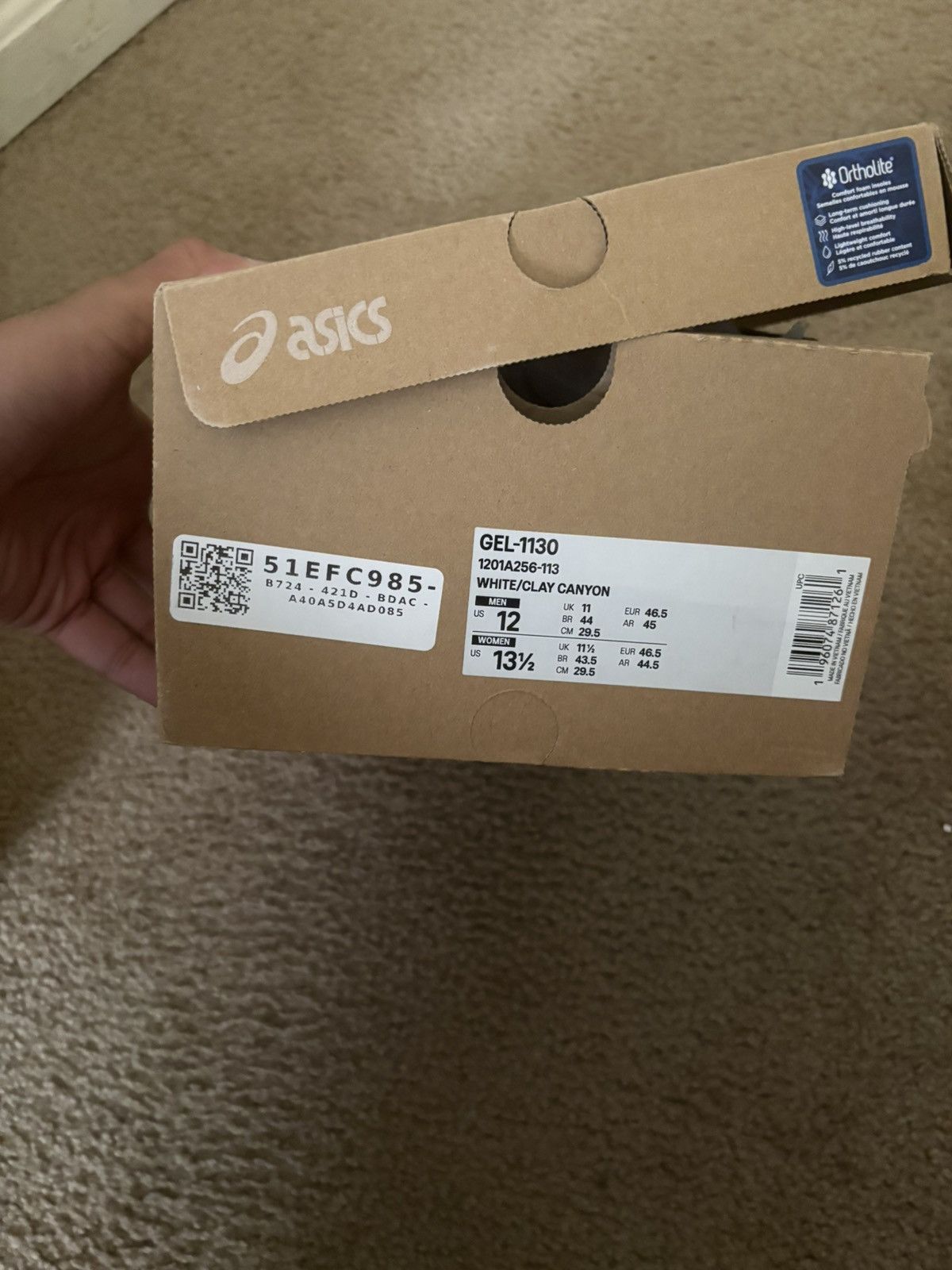 Asics Asics 1130 clay brown colorway Size US 12 / EU 45 - 1 Thumbnail