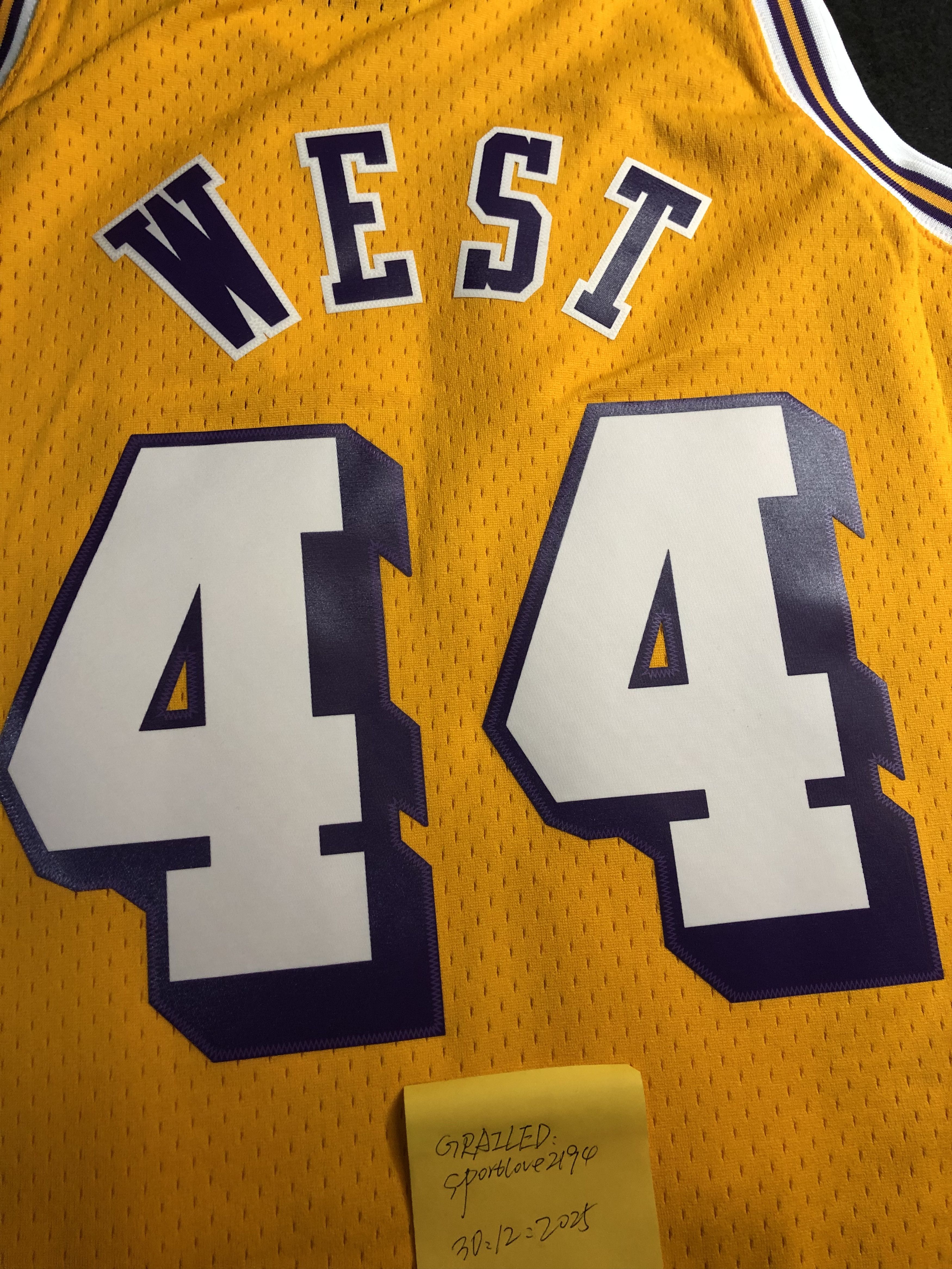 Vintage Lakers 44 West Jersey Size US XL / EU 56 / 4 - 6 Thumbnail