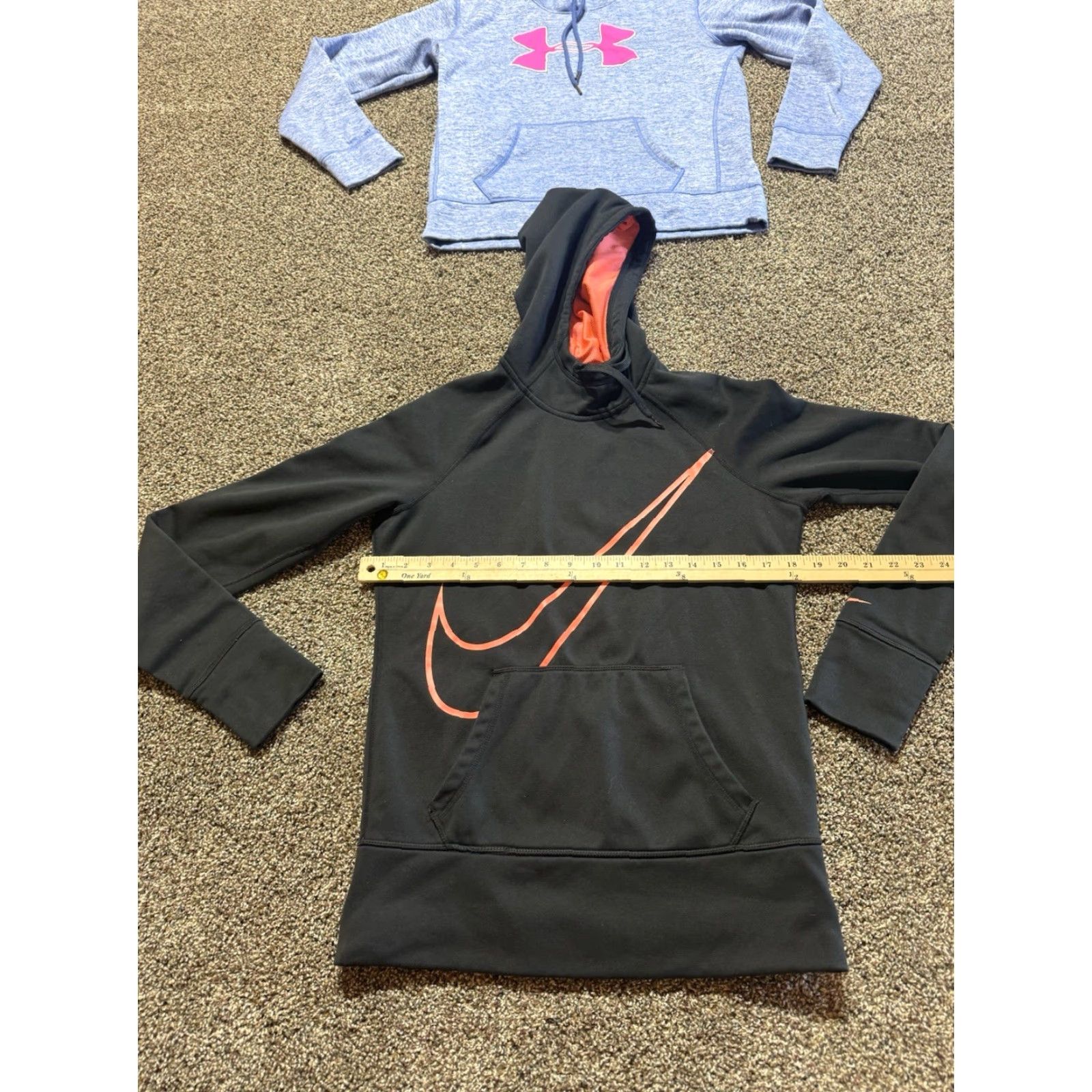VINTAGE Nike & Under Armour Womens Hoodie Pullover Size Small Lot Of 2 Multicolor